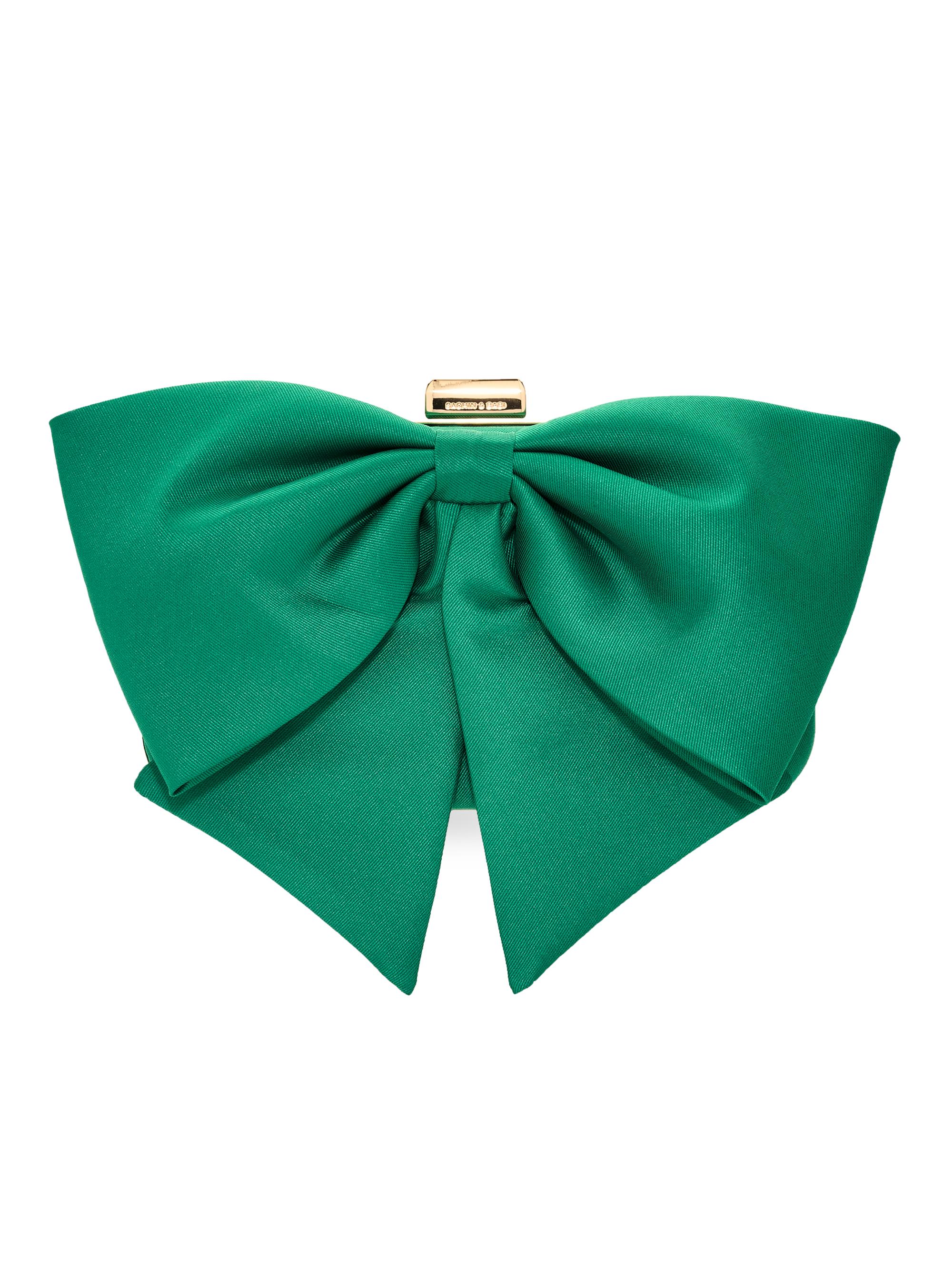 Sachin & Babi Women's Cupids Satin Clutch - Green Garnet