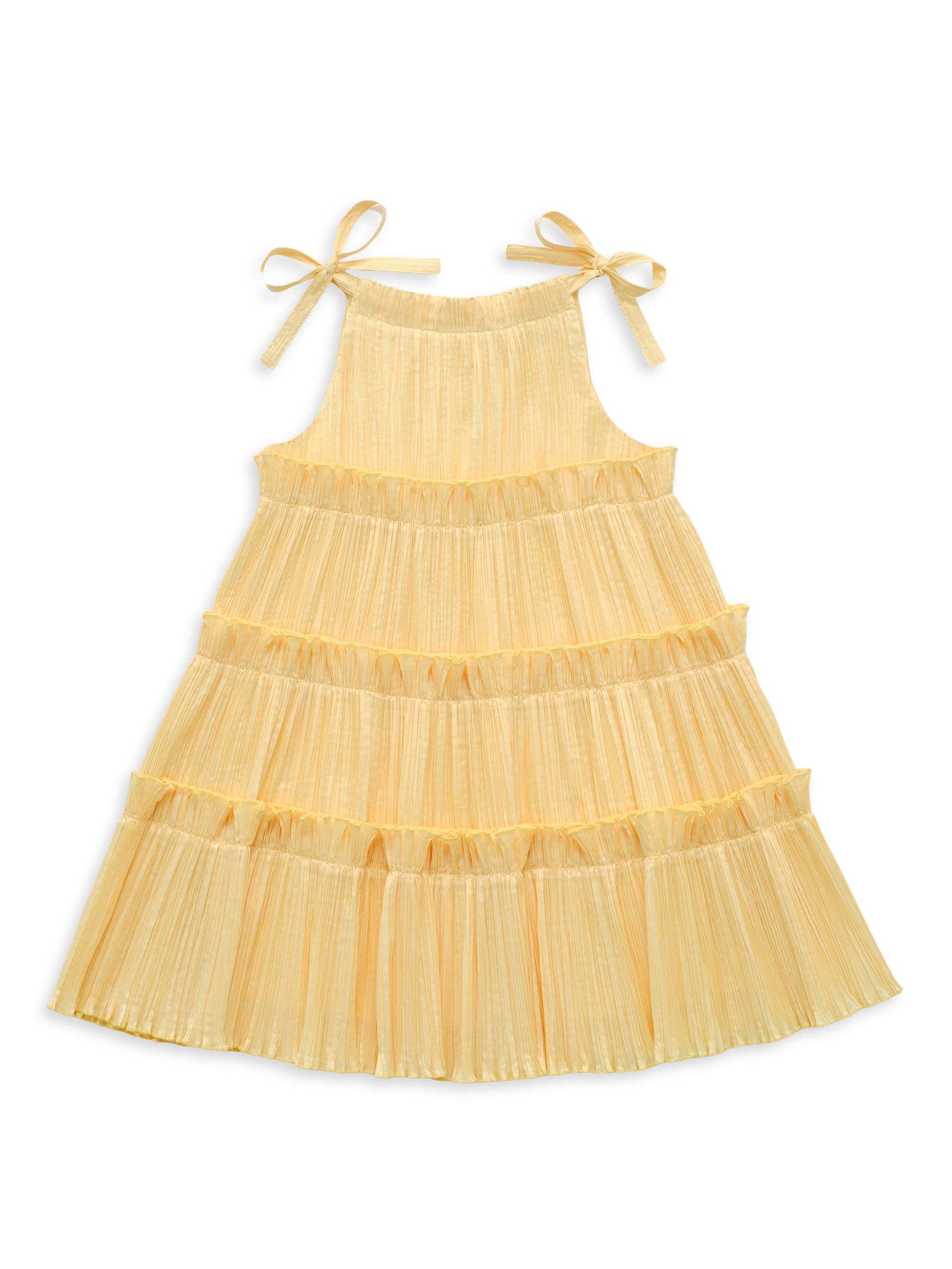 Cult Gaia Little Girl's & Girl's Leilah Ruffle-Trimmed Dress - Daffodil