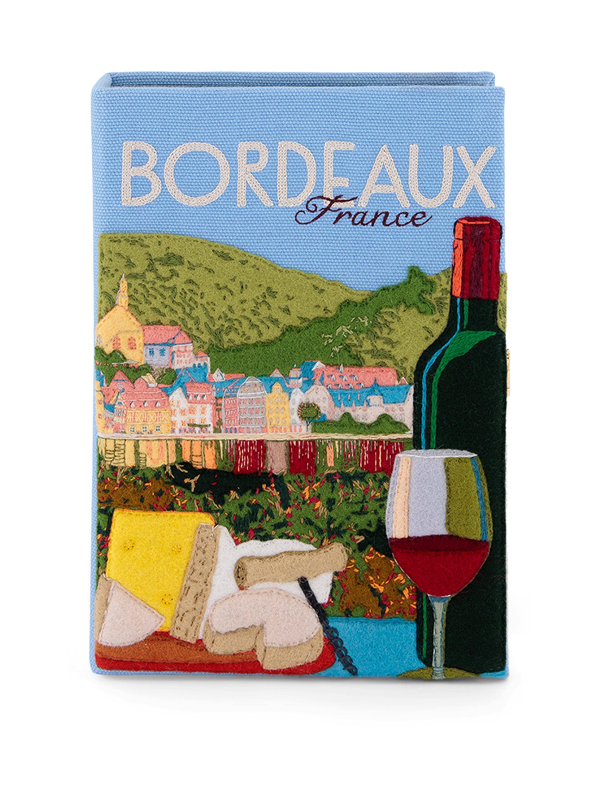 Olympia Le Tan Women's Bordeaux Book Clutch - Hortensia