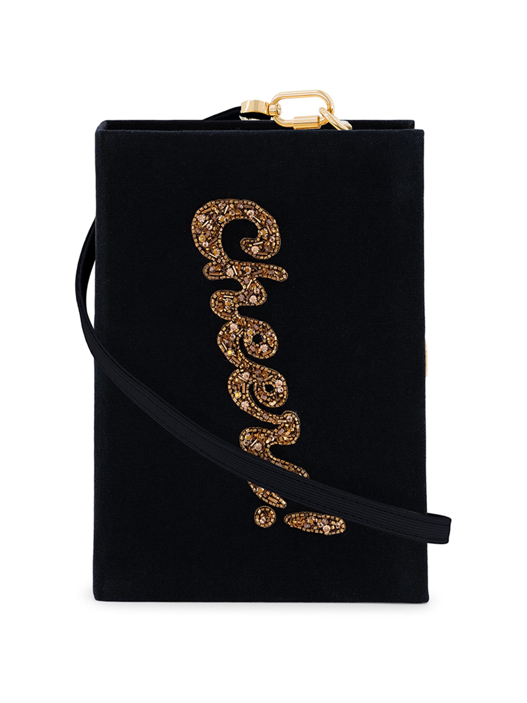 Olympia Le Tan Women's Cheers! Book Clutch - Black