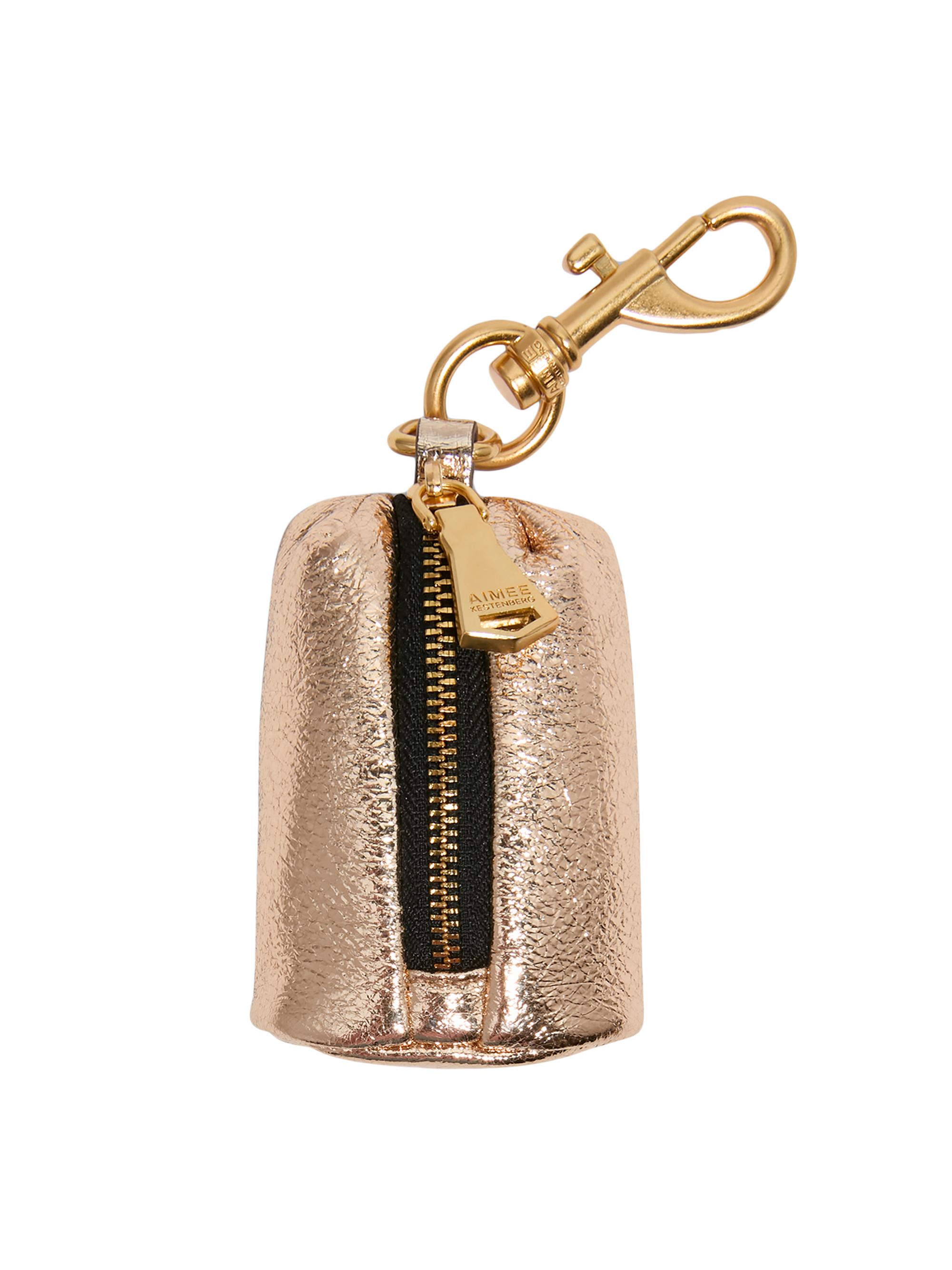 Aimee Kestenberg Women's Tamitha Leather Key Fob - Crinkled Gold