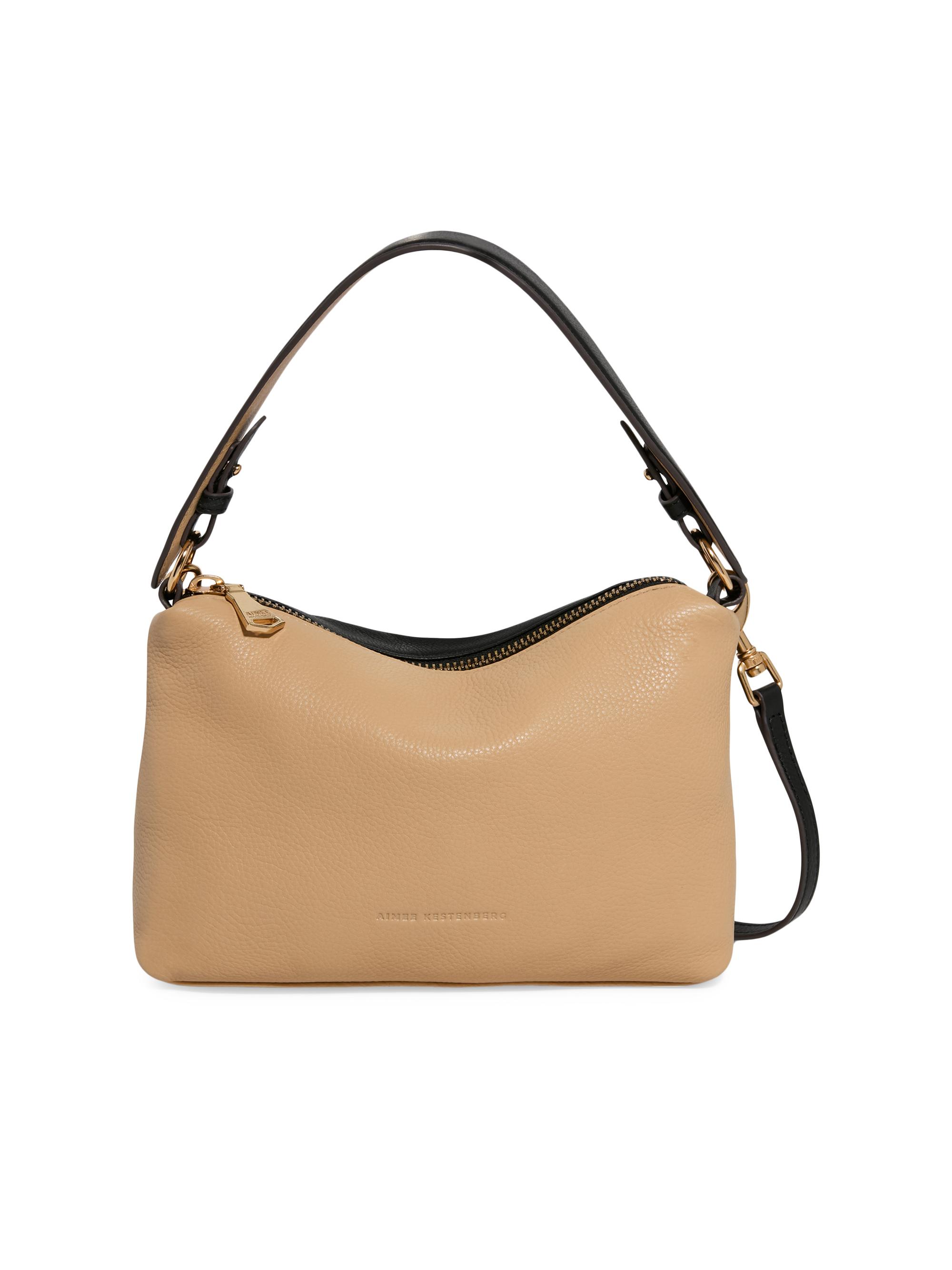 Aimee Kestenberg Women's Ava Leather Convertible Shoulder Bag - Camel Colorblock