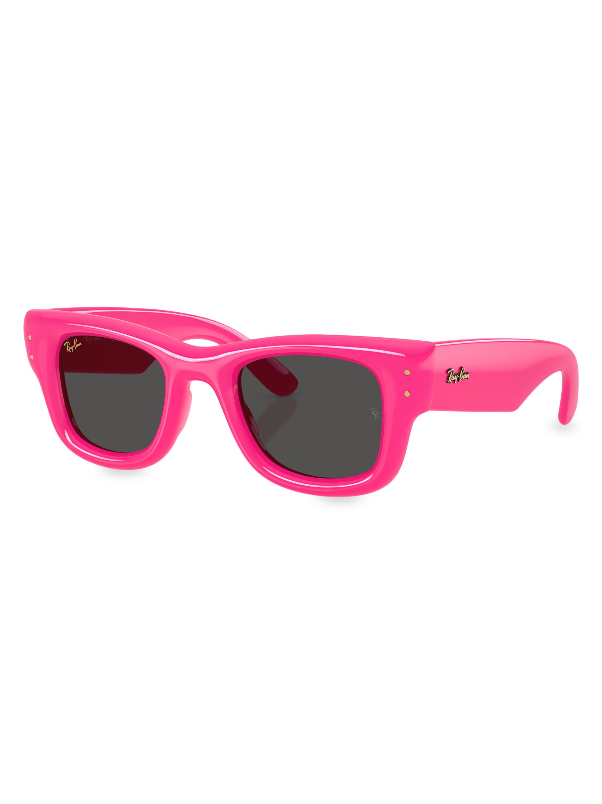 Ray-Ban Men's A$AP Rocky 0Rb4940 47MM Wayfarer Puffer Square Sunglasses - Pink Black | Thumbnail 6