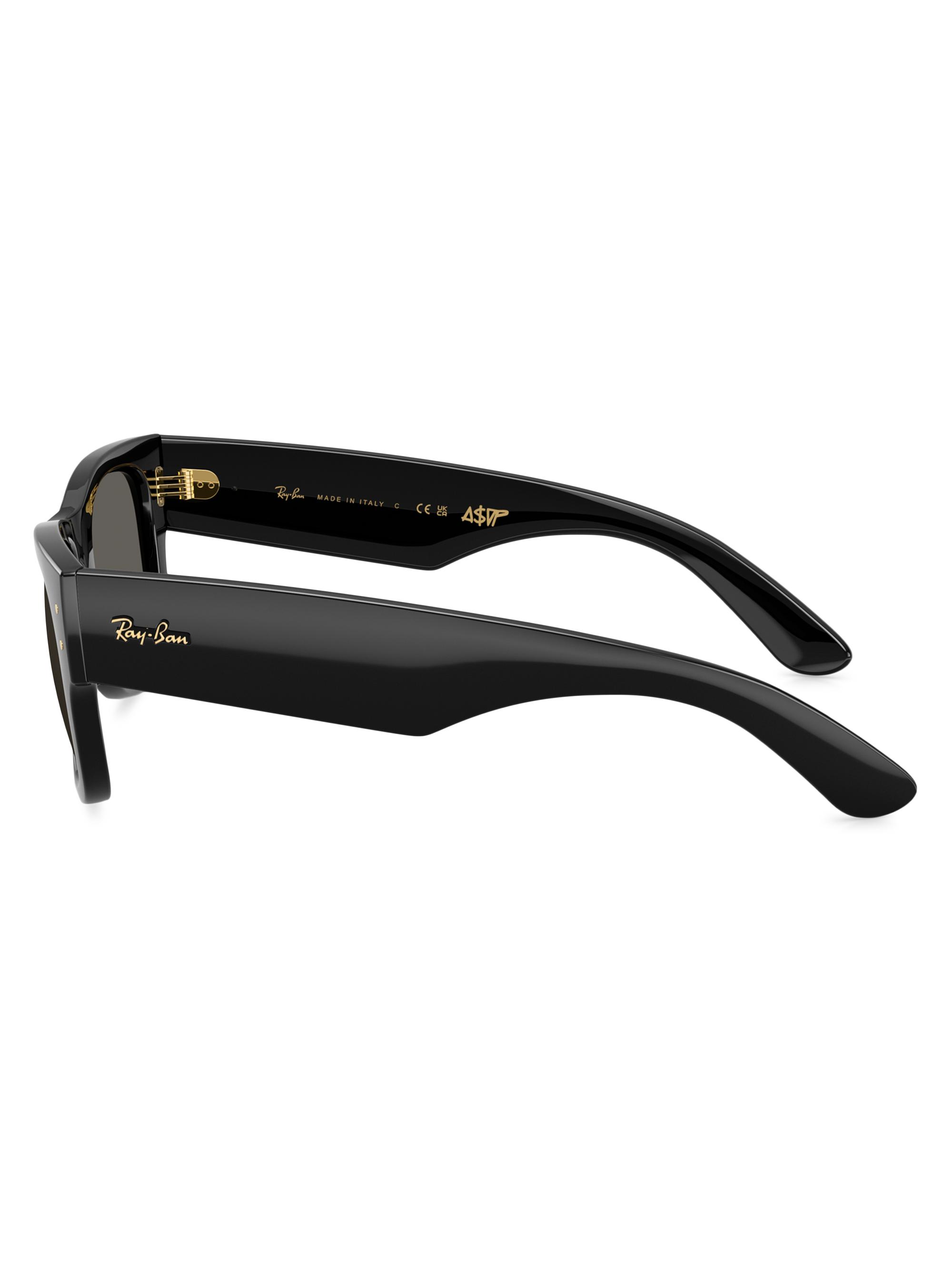 Ray-Ban Blacked Out Mega Wayfarer 51MM Square Sunglasses | Saks