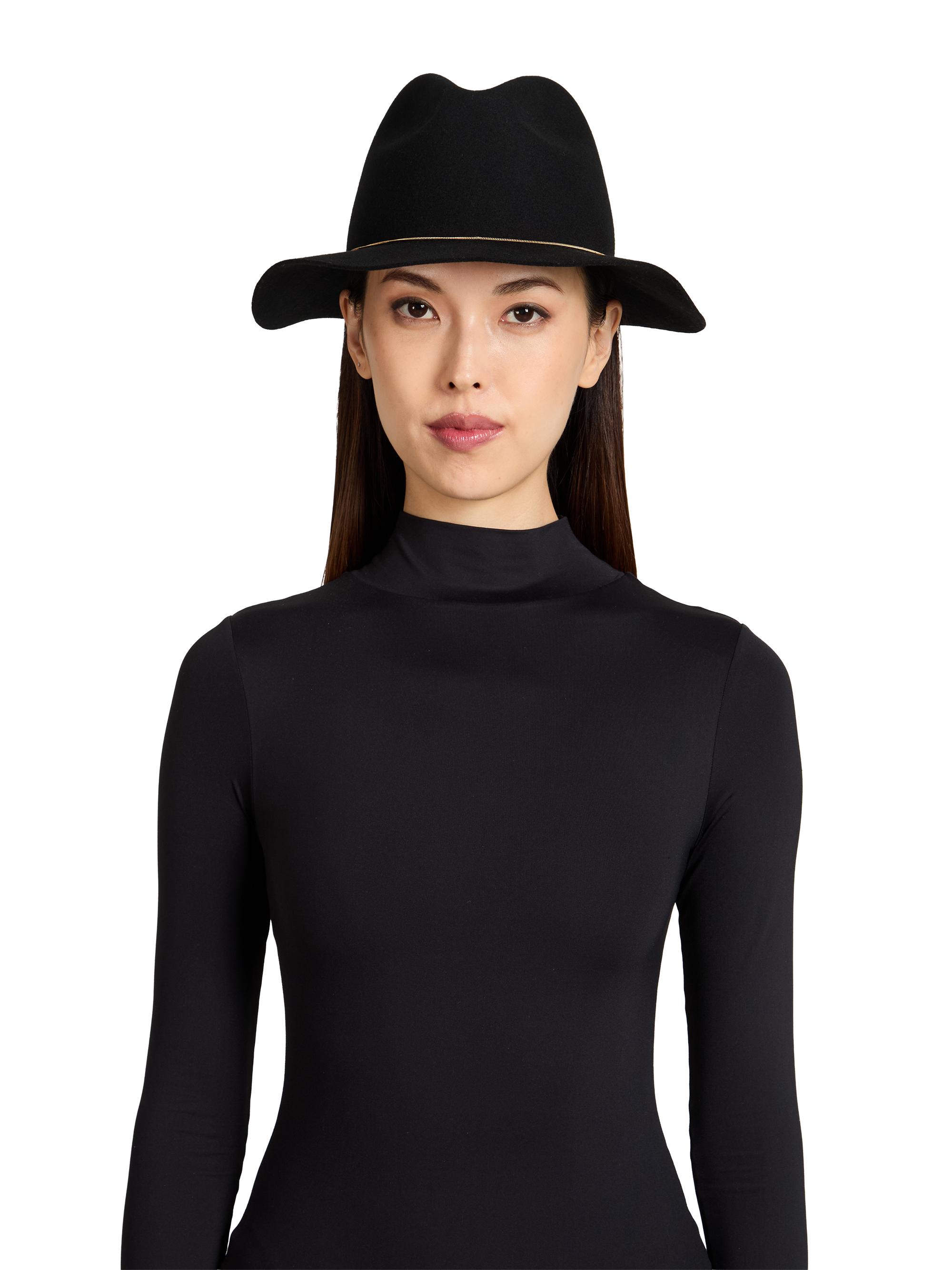Eugenia Kim Women's Sandy Felt Chain Fedora - Black