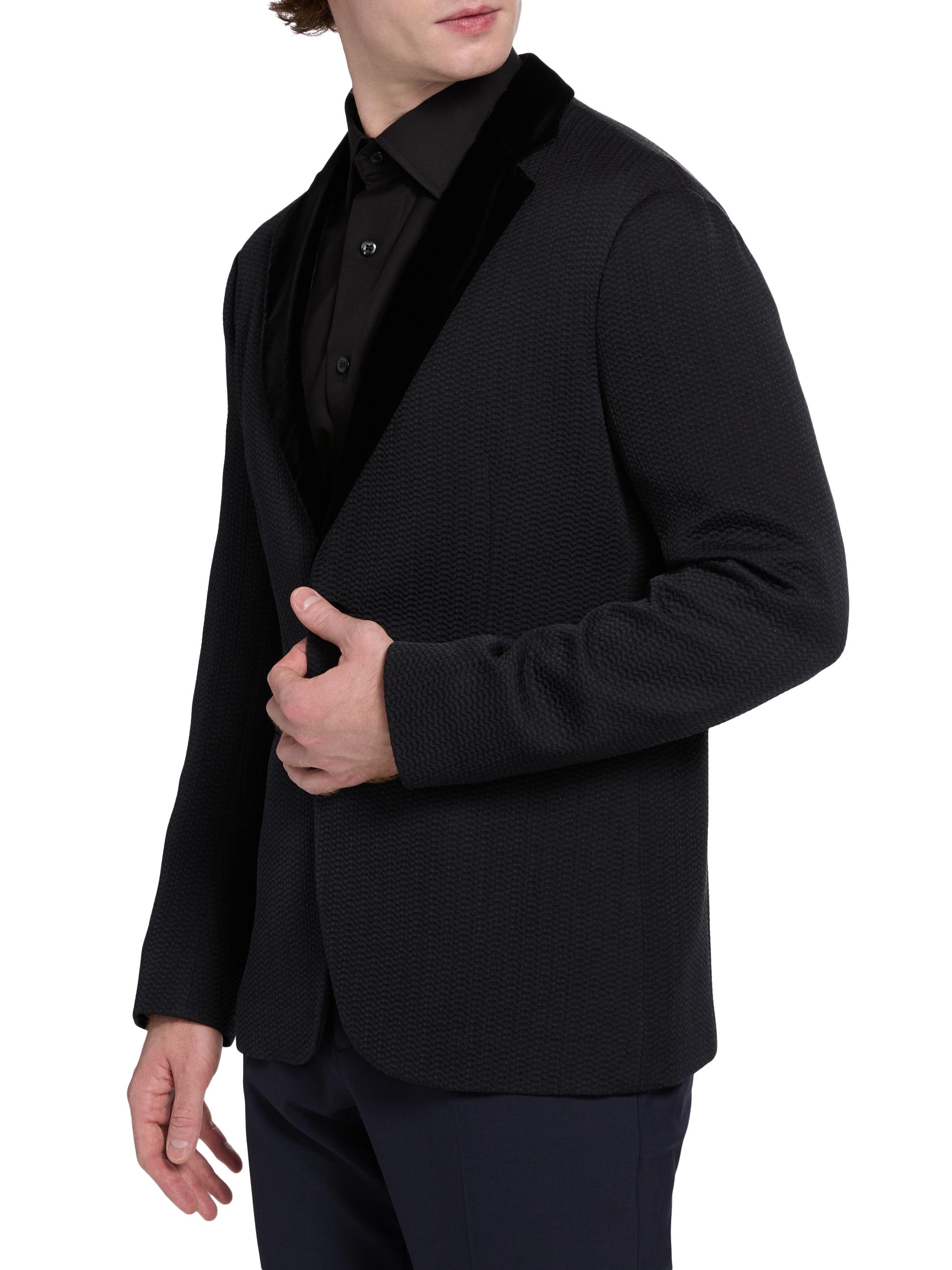 Giorgio Armani Houndstooth Velvet Blazer | Saks Fifth Avenue
