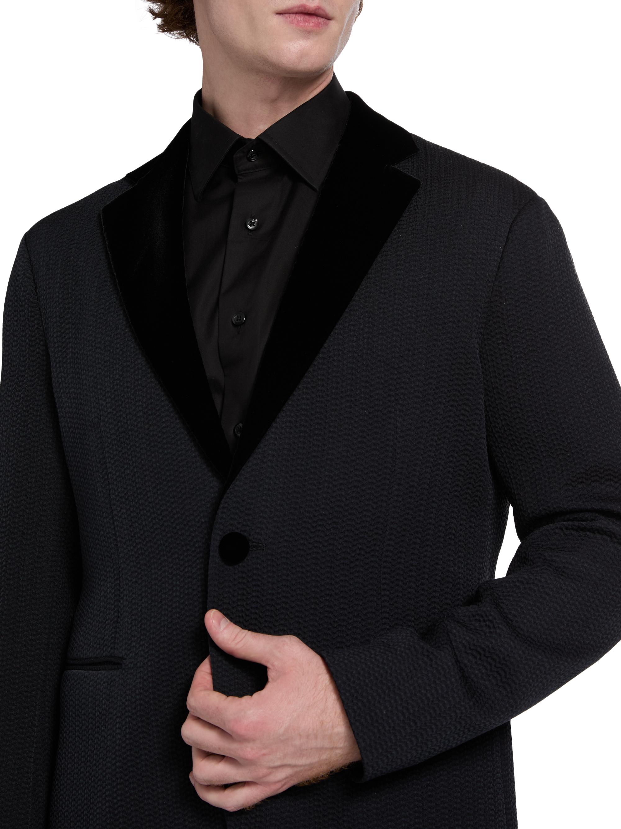 Giorgio Armani Houndstooth Velvet Blazer | Saks Fifth Avenue