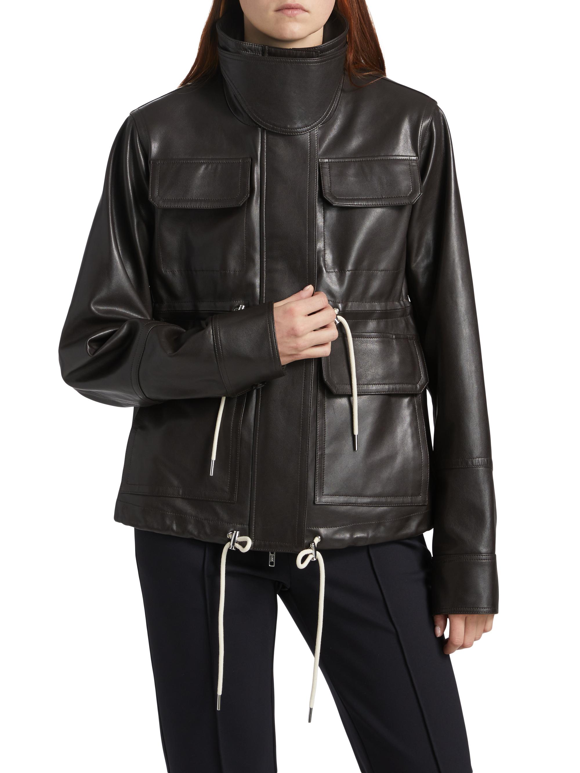 Leather Collar Military Jacket YLS0914