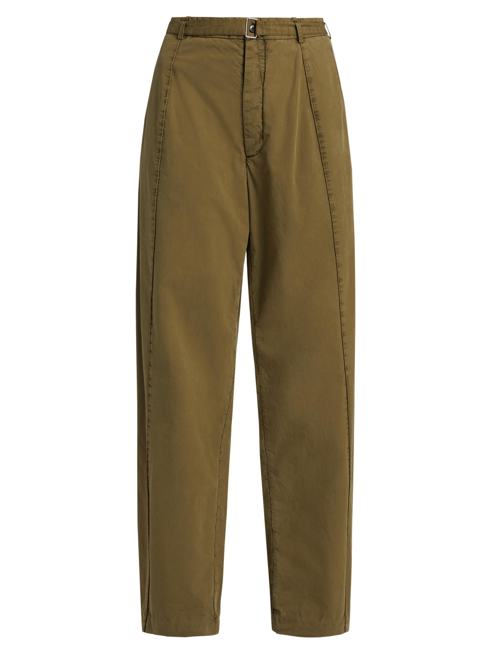 Co Women's Belted tton Pants - Olive