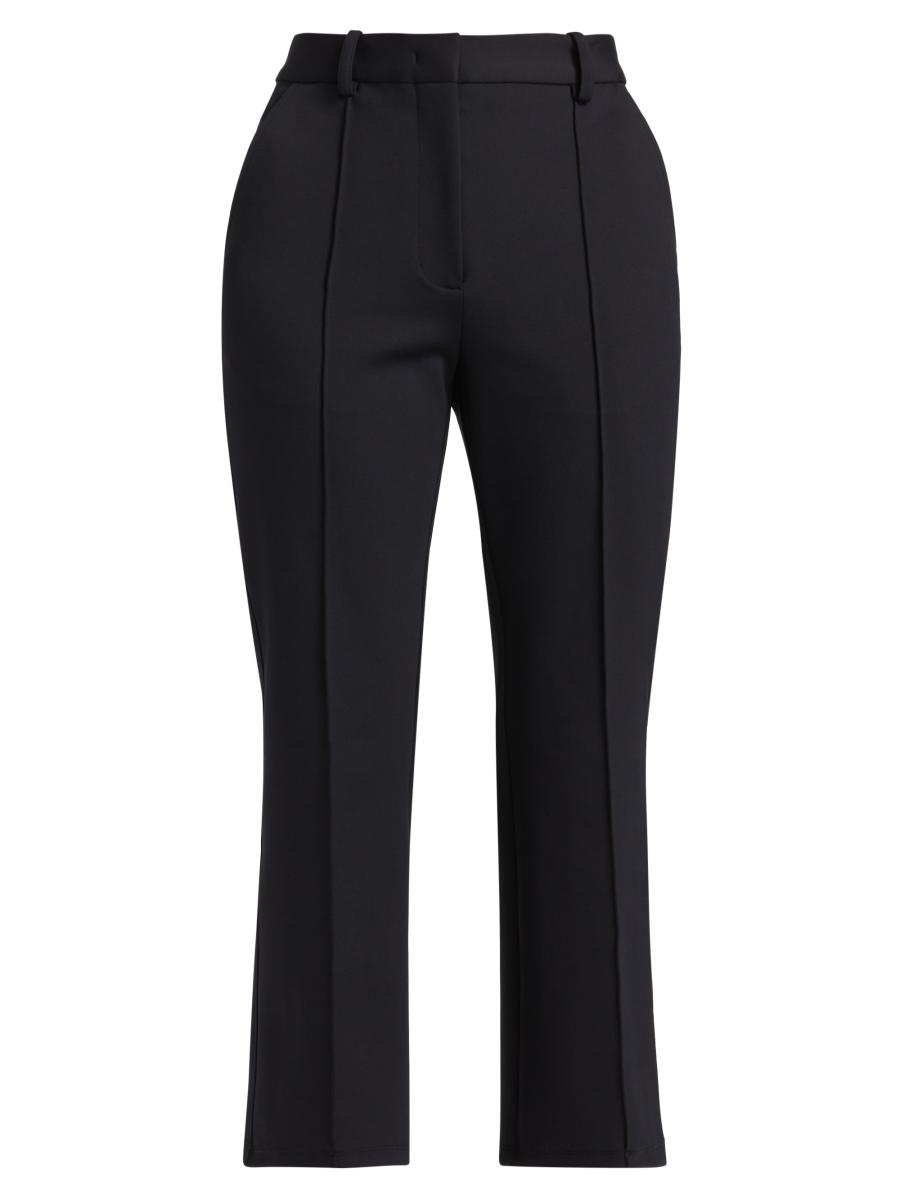 Co Women's Pintuck Flared Crop Pants In Black