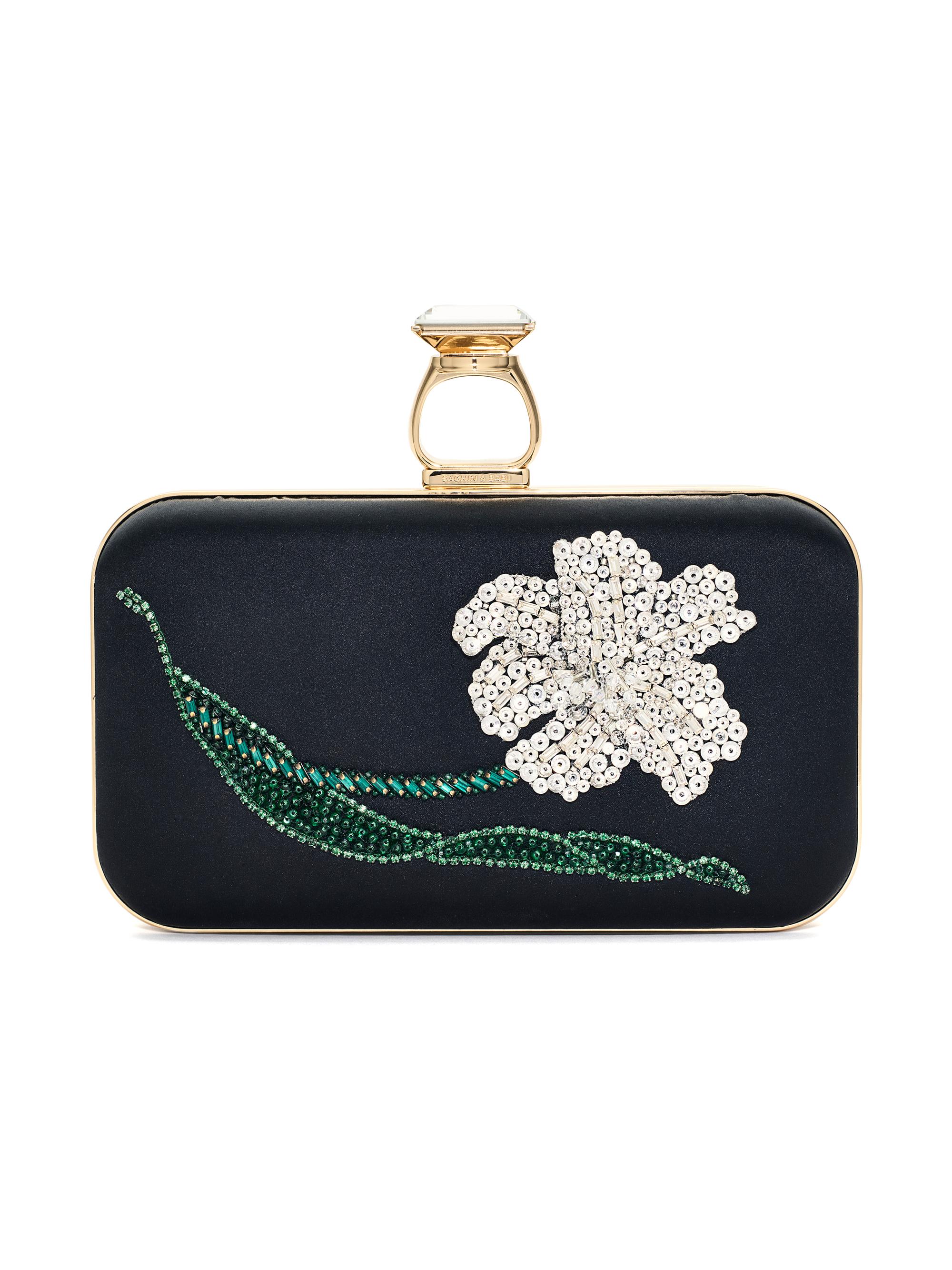 Sachin & Babi Women's Embroidered On The Rocks Evening Bag - Black