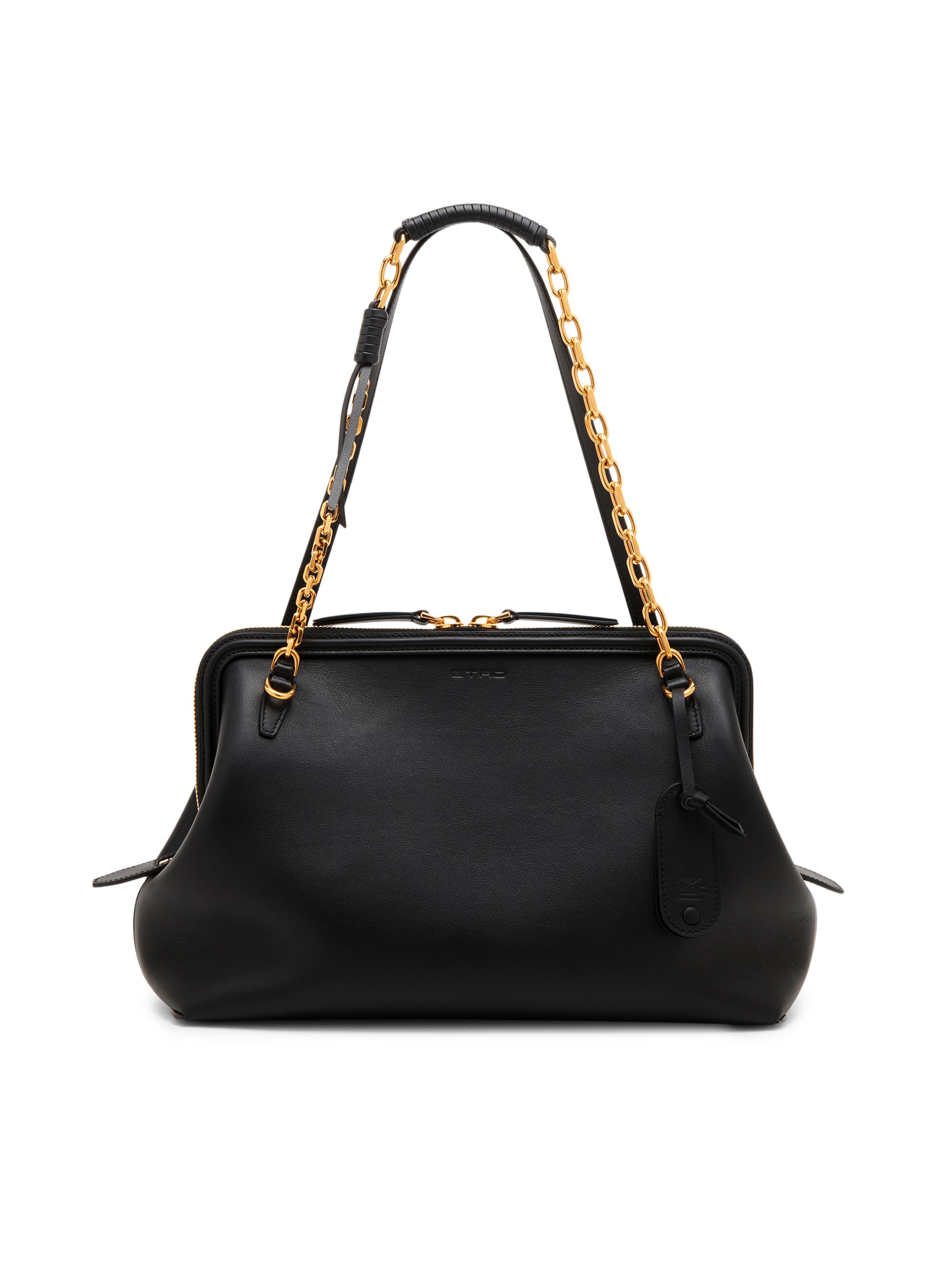 Etro Women's  Doc Leather Shoulder Bag - Nero