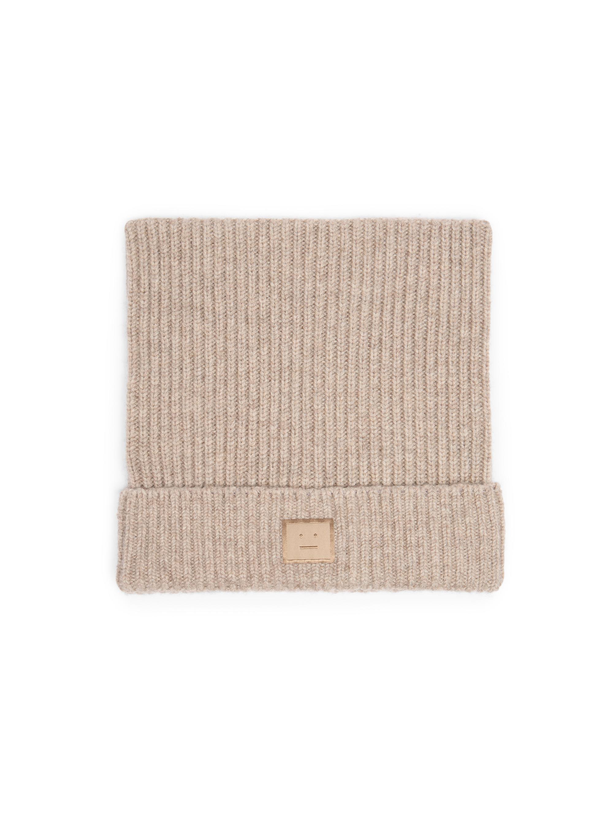 Acne Studios Men's Kua Rib-Knit Beanie - Greige Melange