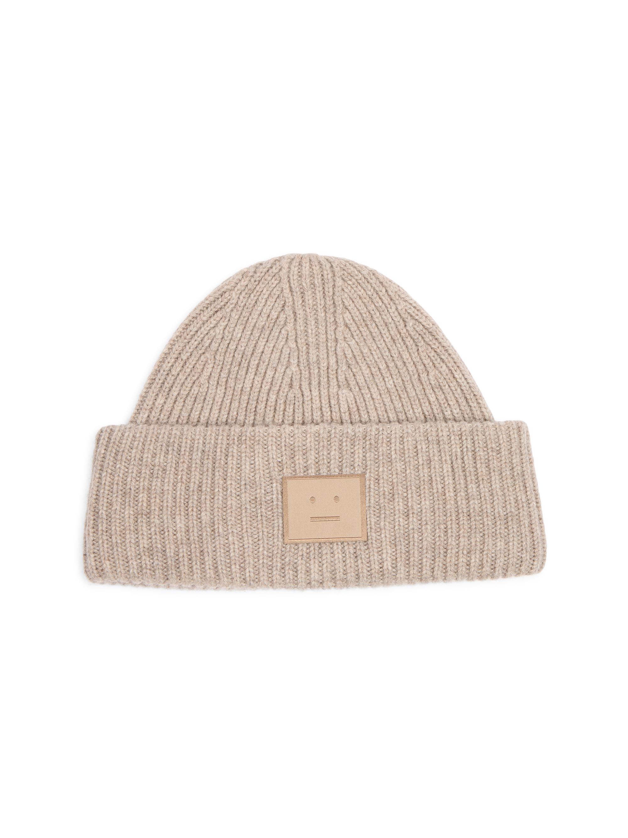 Acne Studios Men's Pana Rib-Knit Beanie - Greige Melange