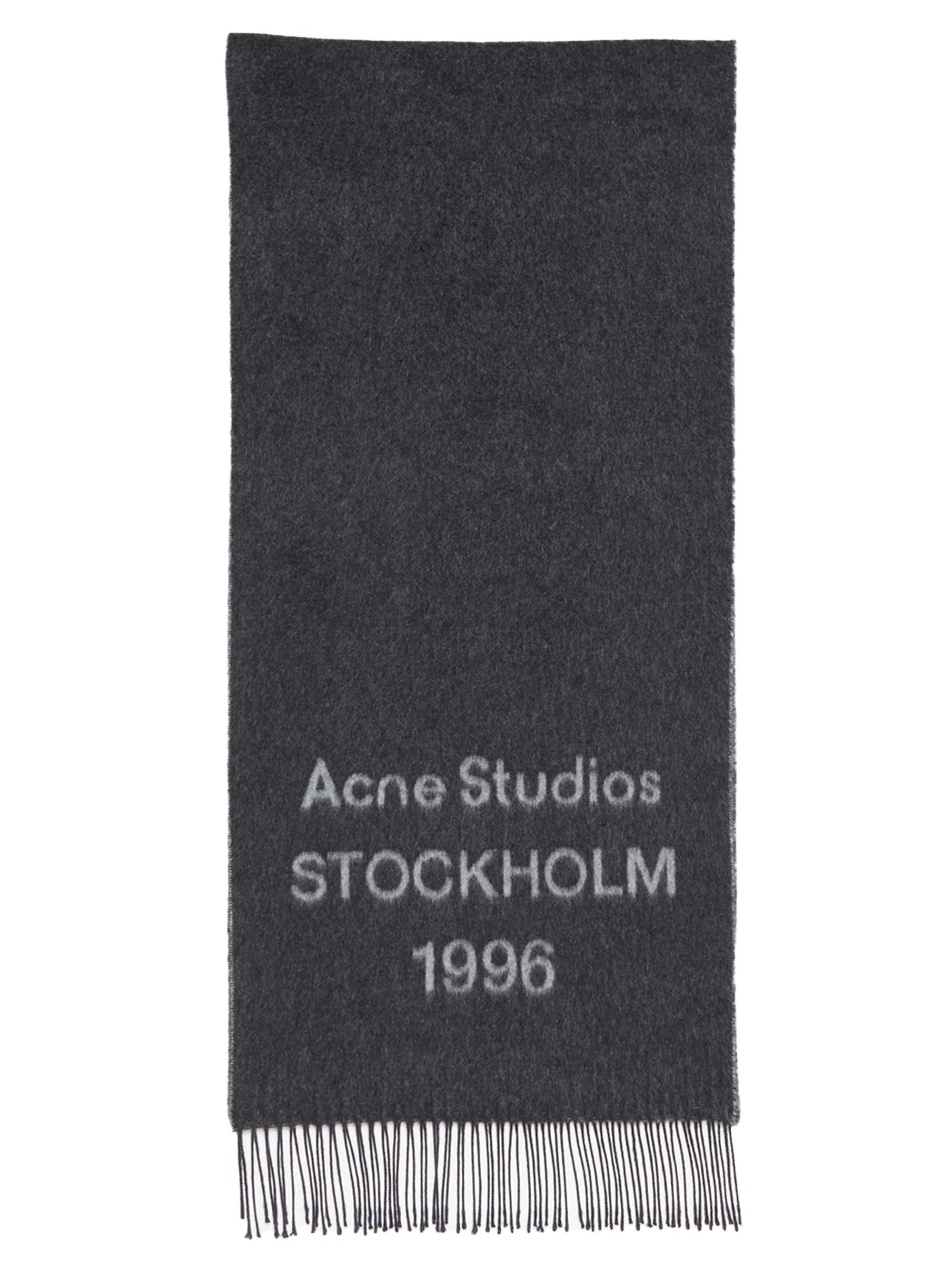 【新品】 Acne Studios STOCKHOLM 1996 マフラー 関税込】ACNE STUDIOS アクネ◇Stockholm 1996 ロゴ マフラー (Acne