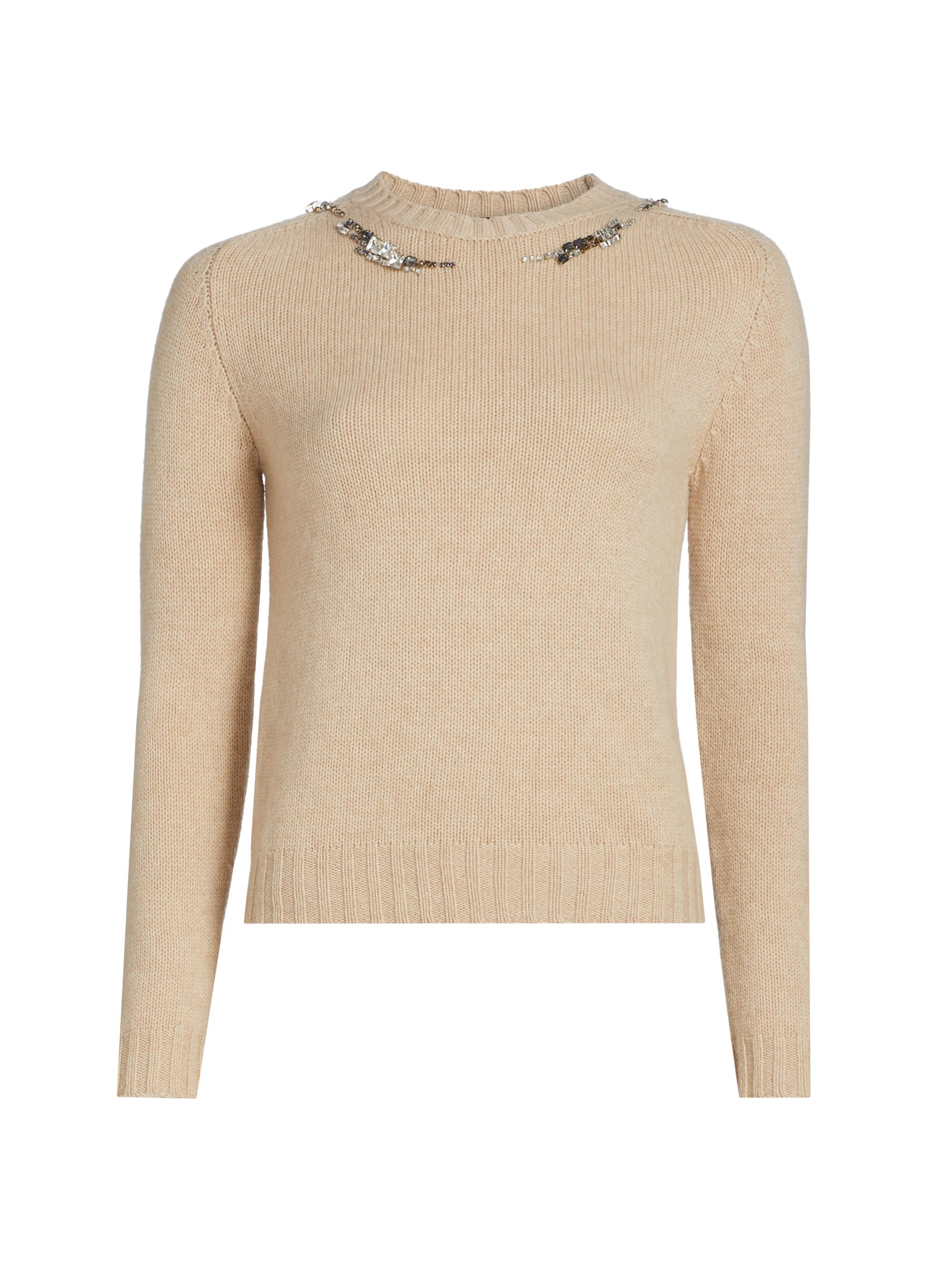 Fabiana Filippi Women's Embellished Wool Sweater - Roccia
