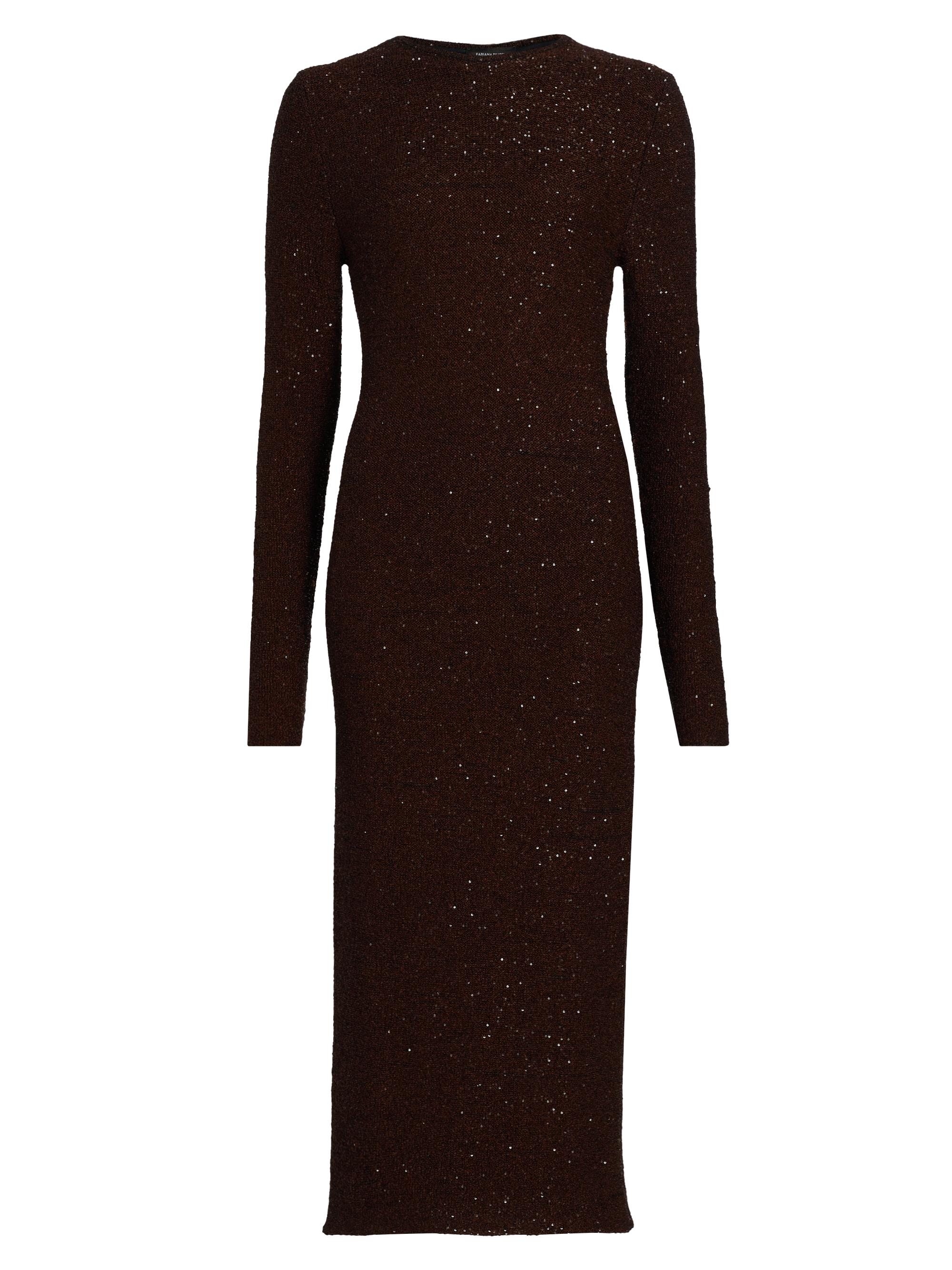 Fabiana Filippi Women's Sequin Knit Midi-Dress - Ebano