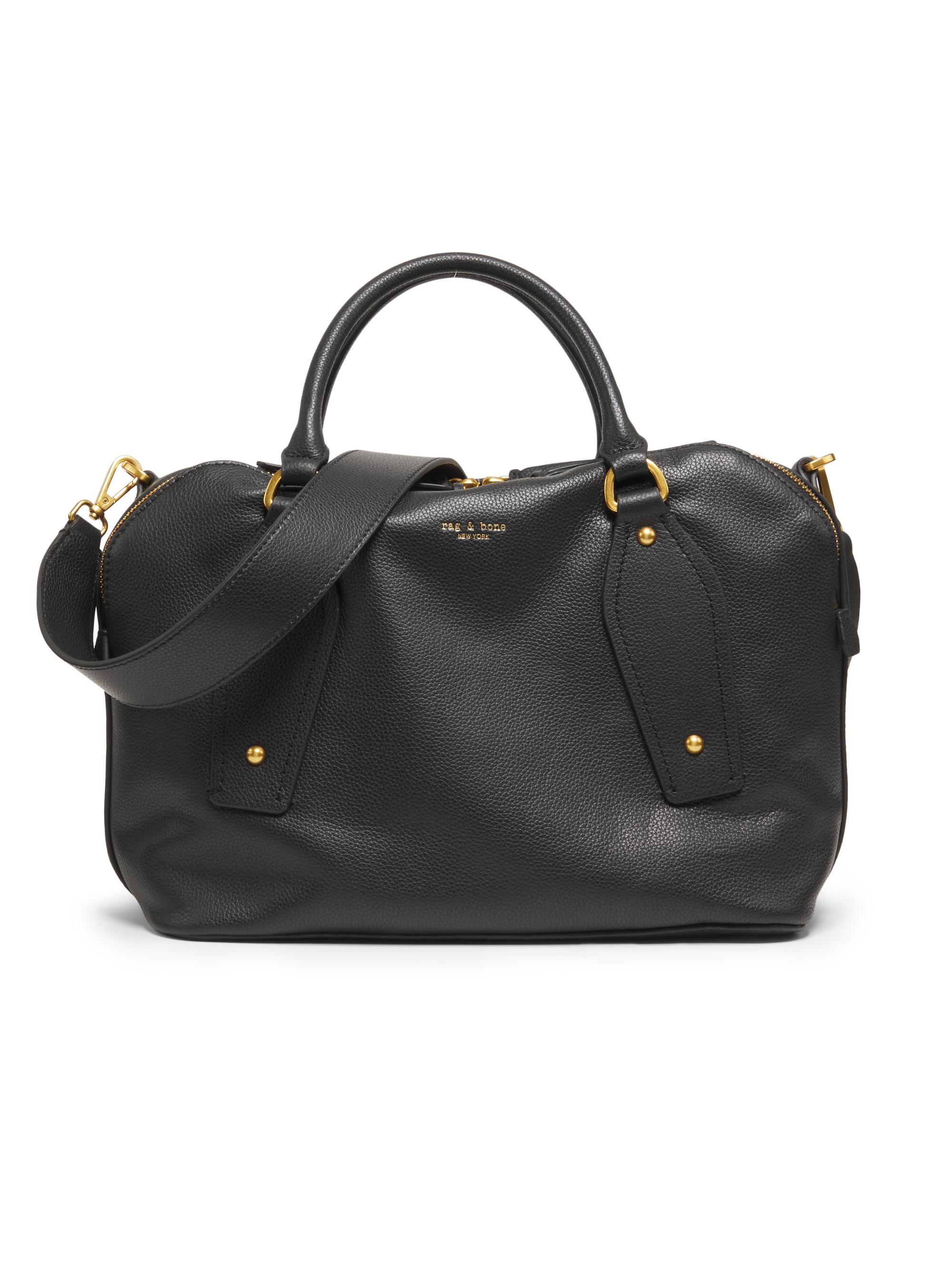 rag & bone Women's Gramercy  Leather Satchel - Black