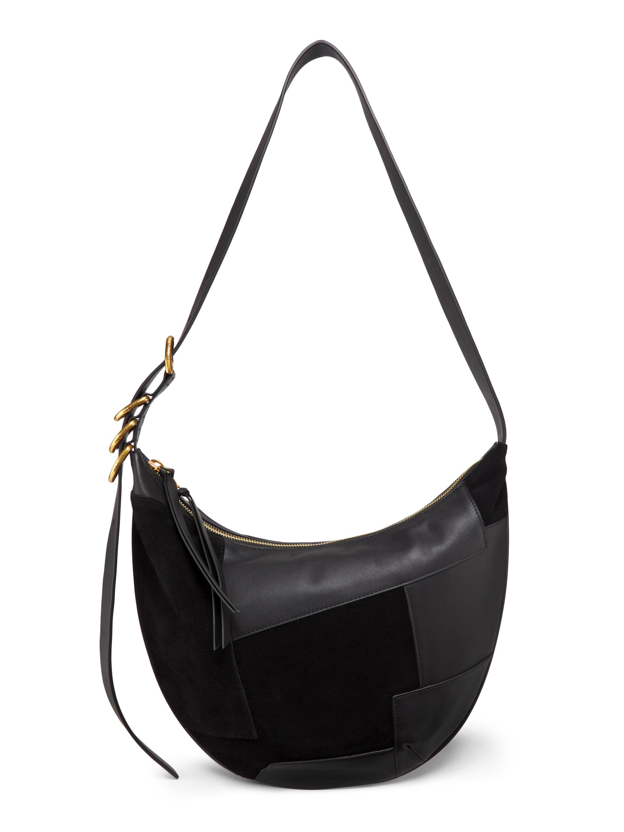 rag & bone Women's Mercer  Leather Hobo Bag - Jet