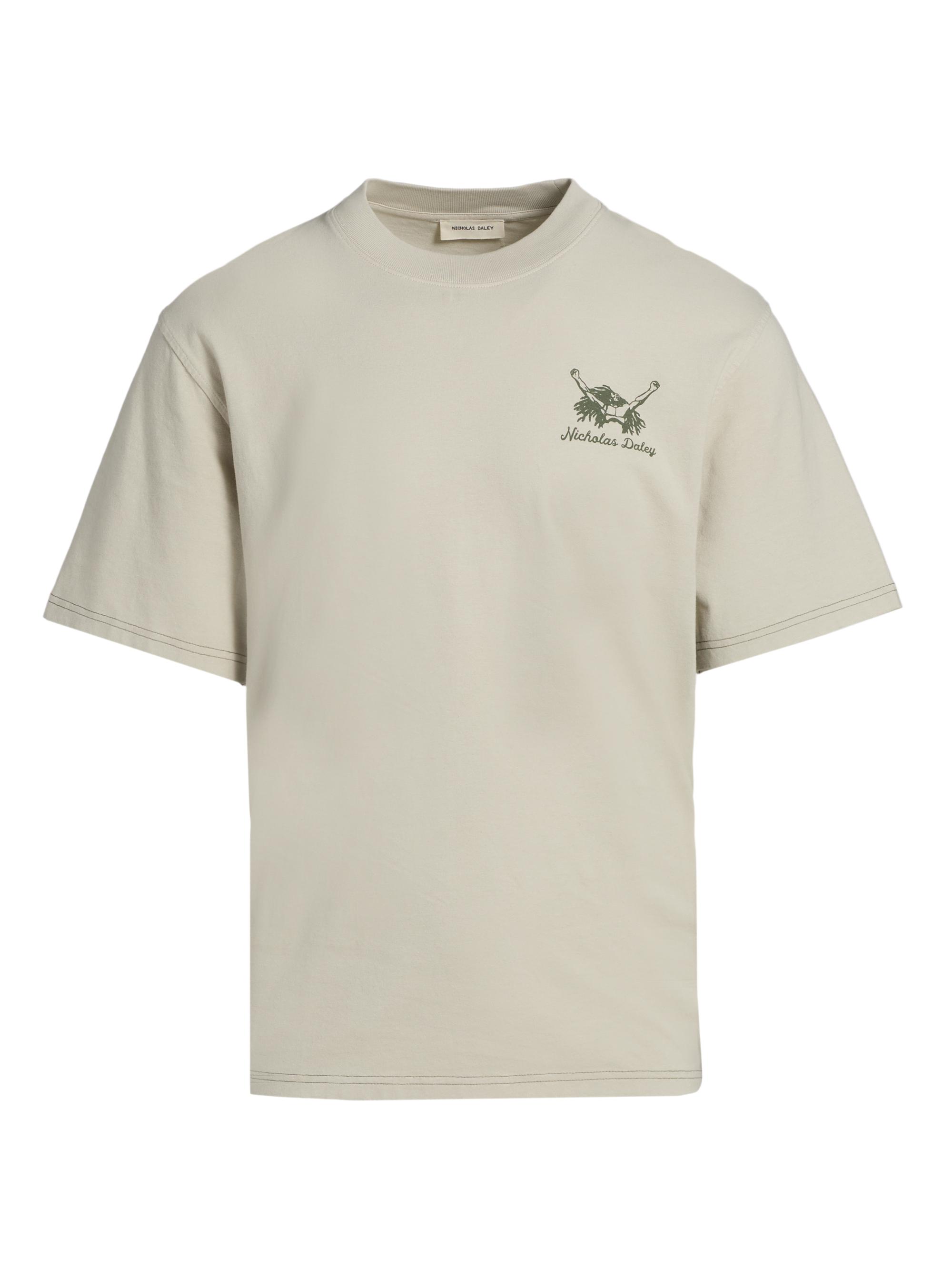 Nicholas Daley Men's Roots Rock Reggae Cotton T-Shirt - Silver