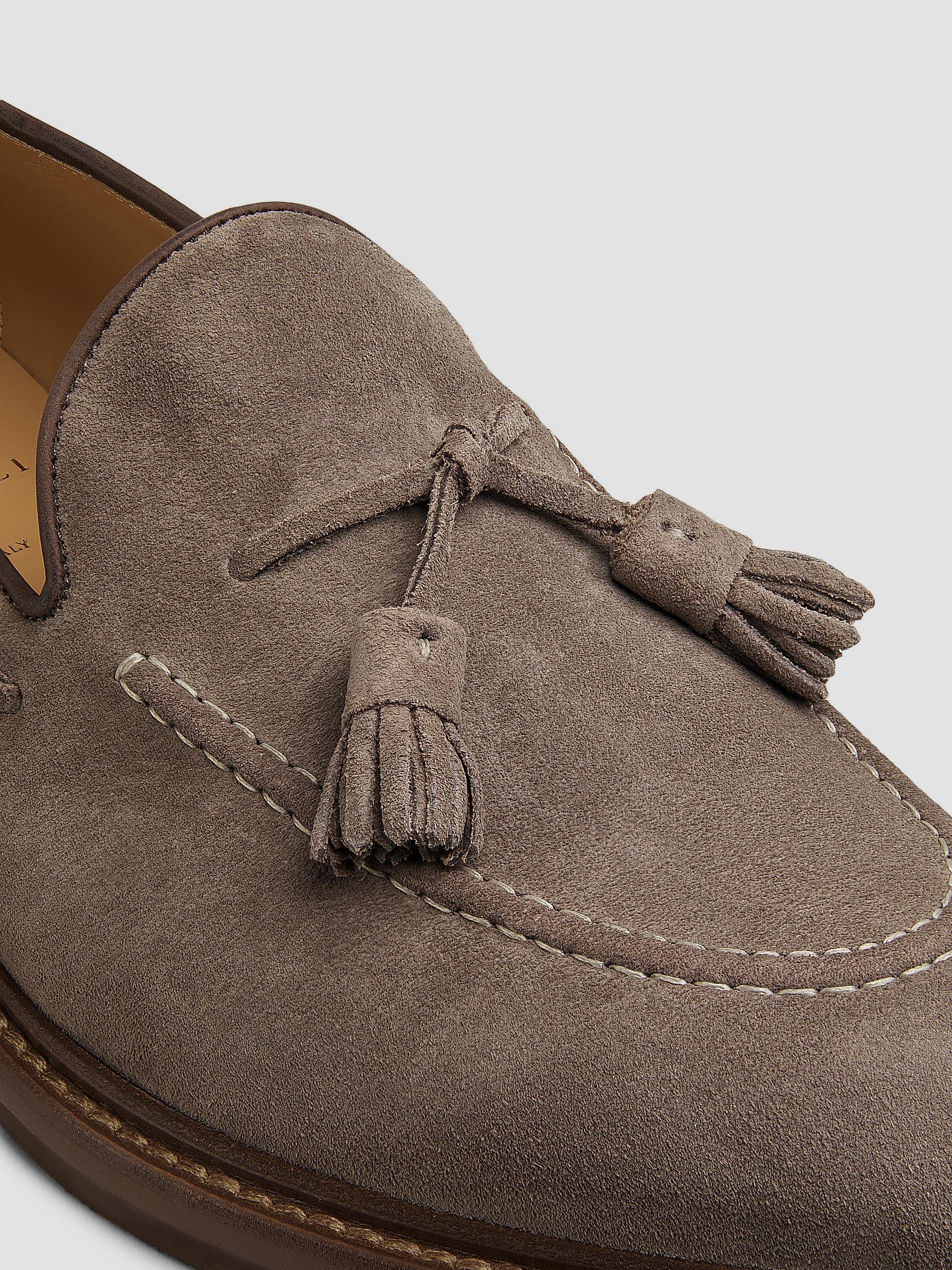Brunello Cucinelli Tasseled Suede Loafers | Saks Fifth Avenue