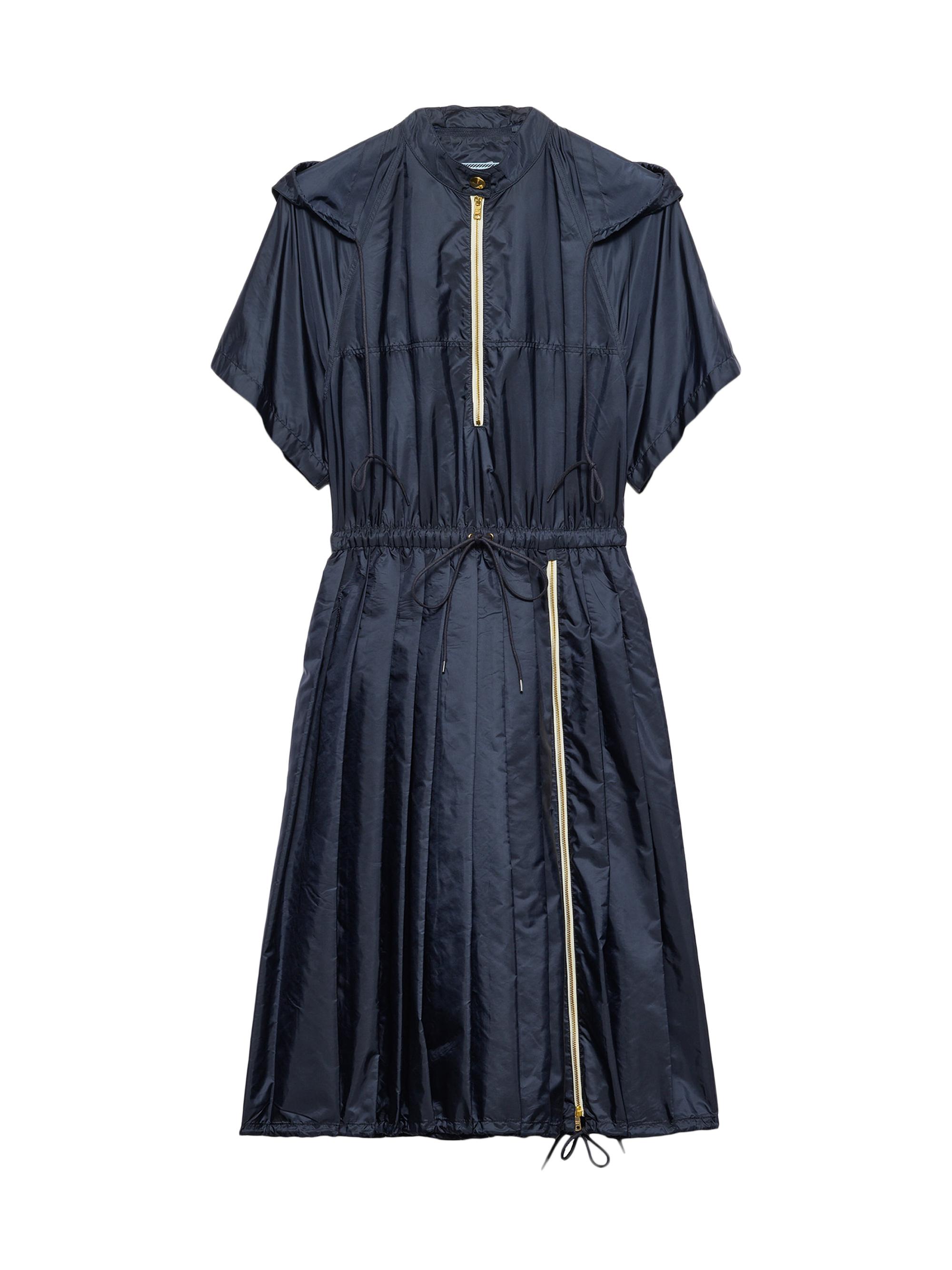 Prada Women's Light Re-Nylon Midi-Dress - Blue