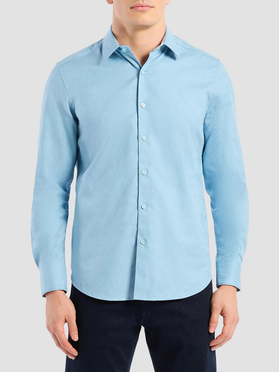 Robert Graham Men's Odyssey Woven Shirt In Blue