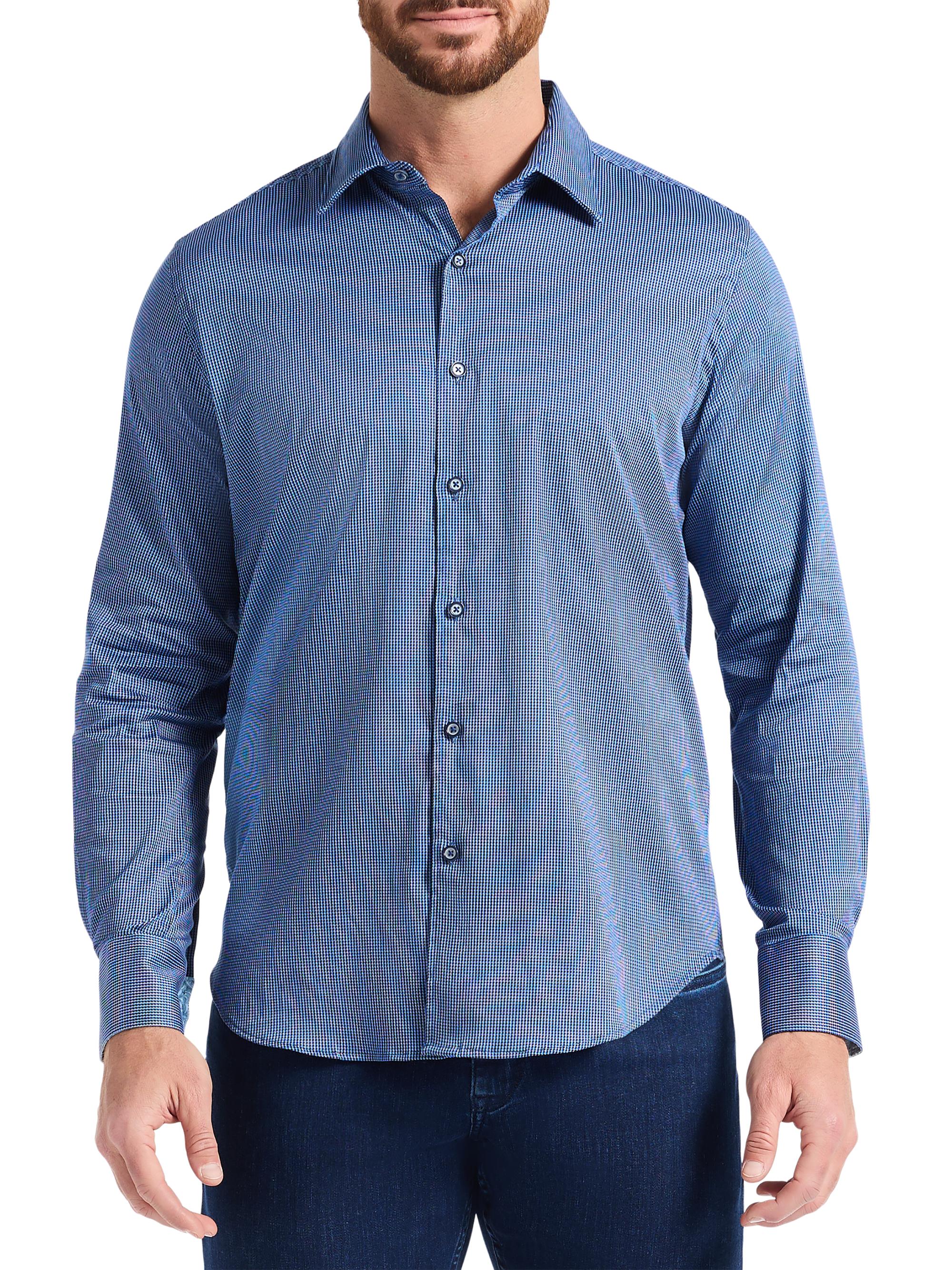 Robert Graham Men's Cortland Button-Front Shirt - Navy