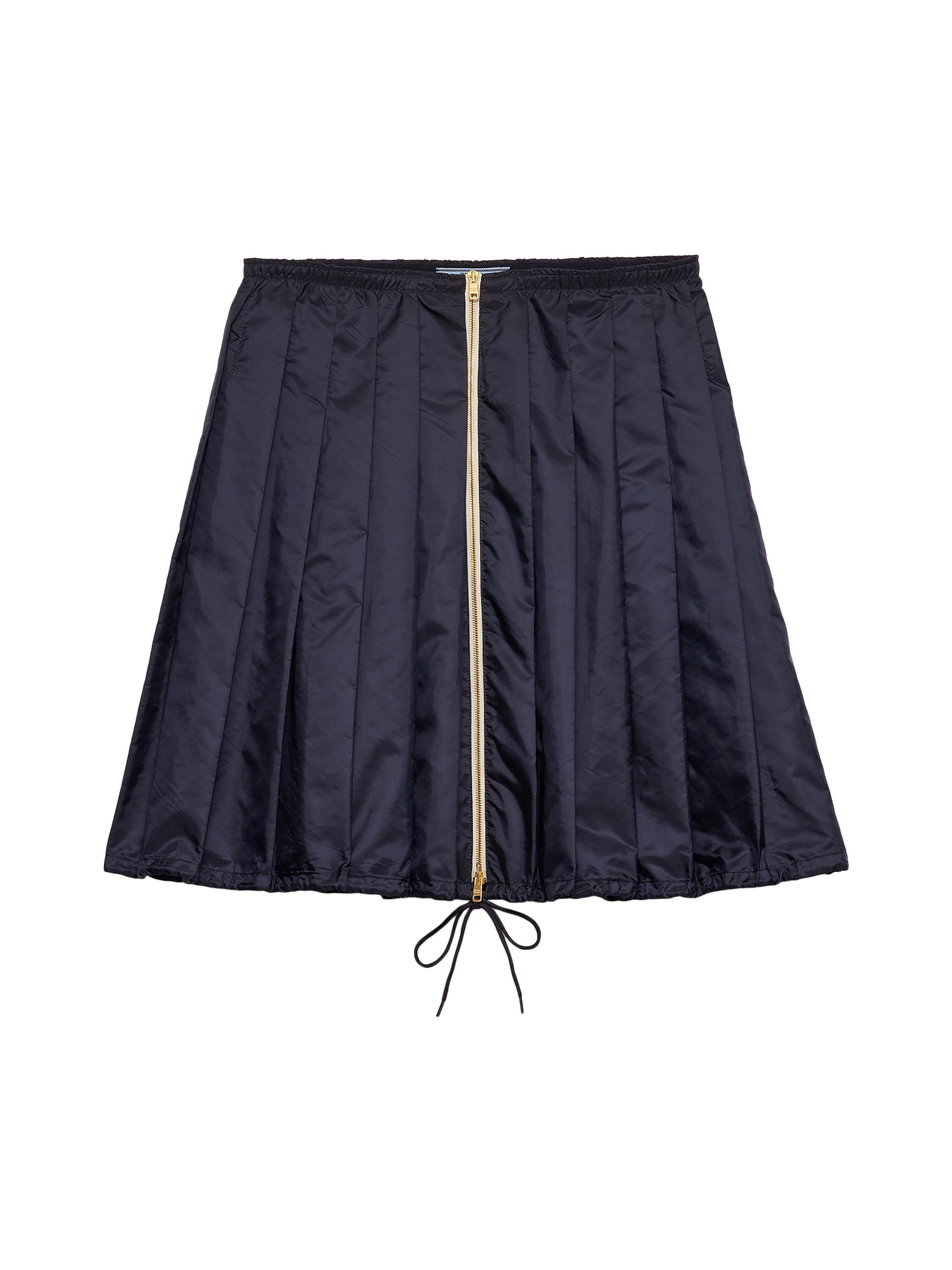 Prada Women's Light Re-Nylon Pleated Skirt - Blue