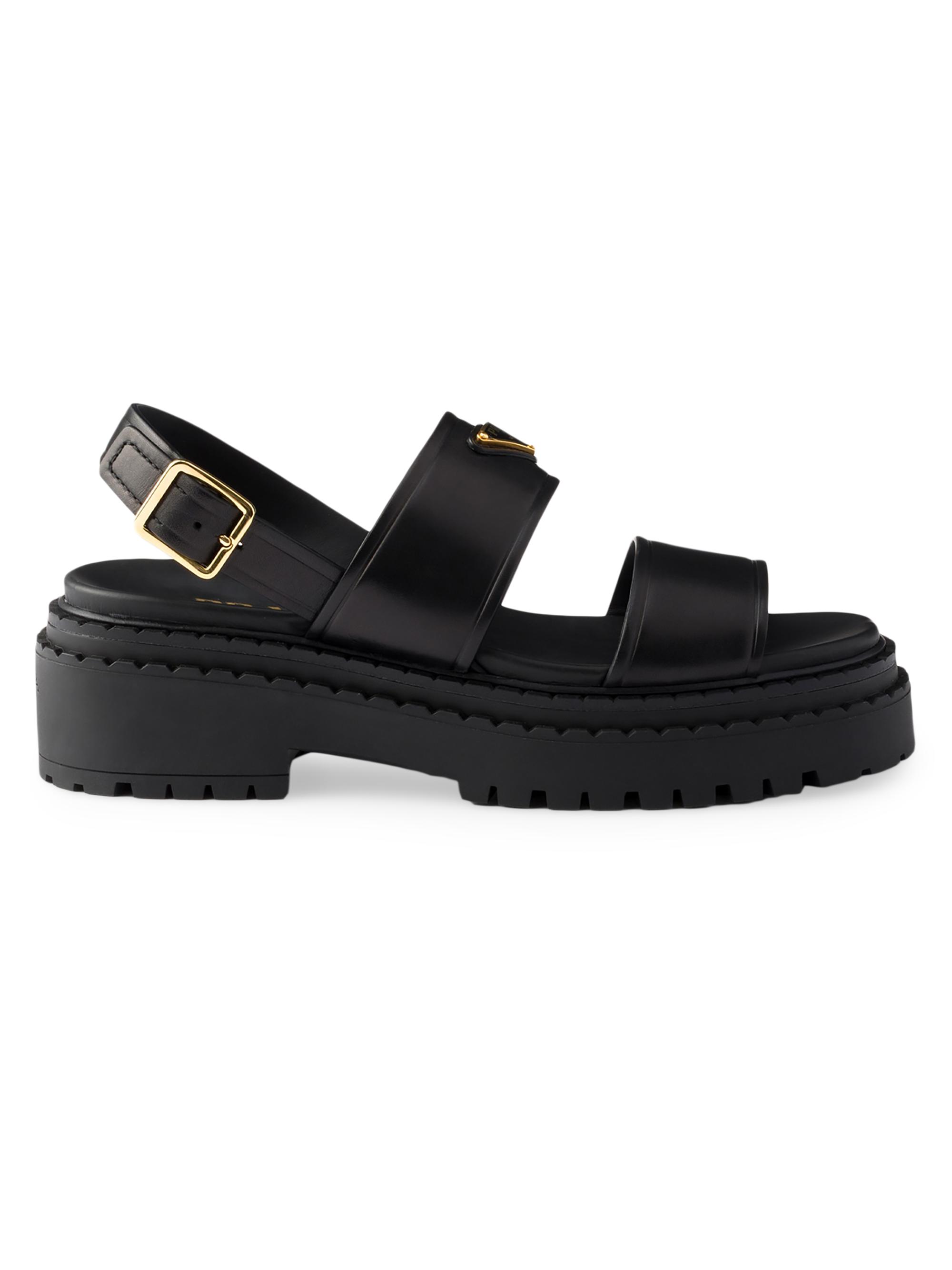 Prada Women's Leather Sandals - Brown