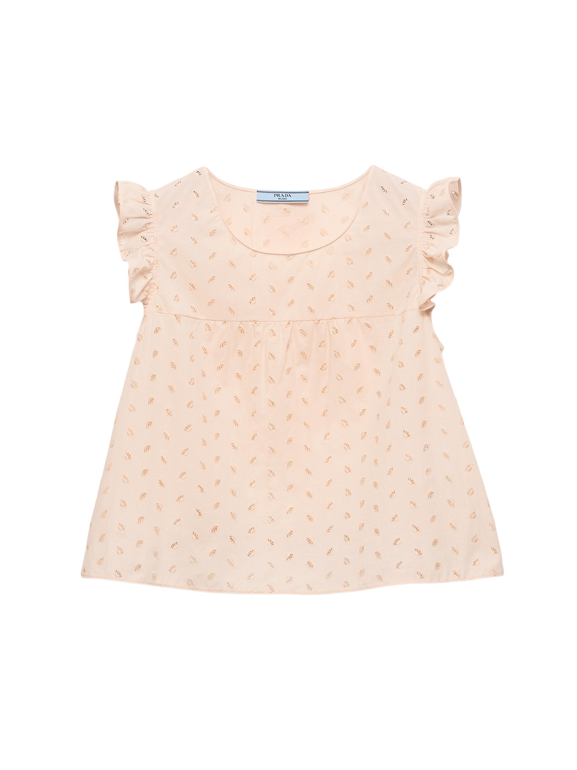 Prada Women's Eyelet Lace Top - Pink