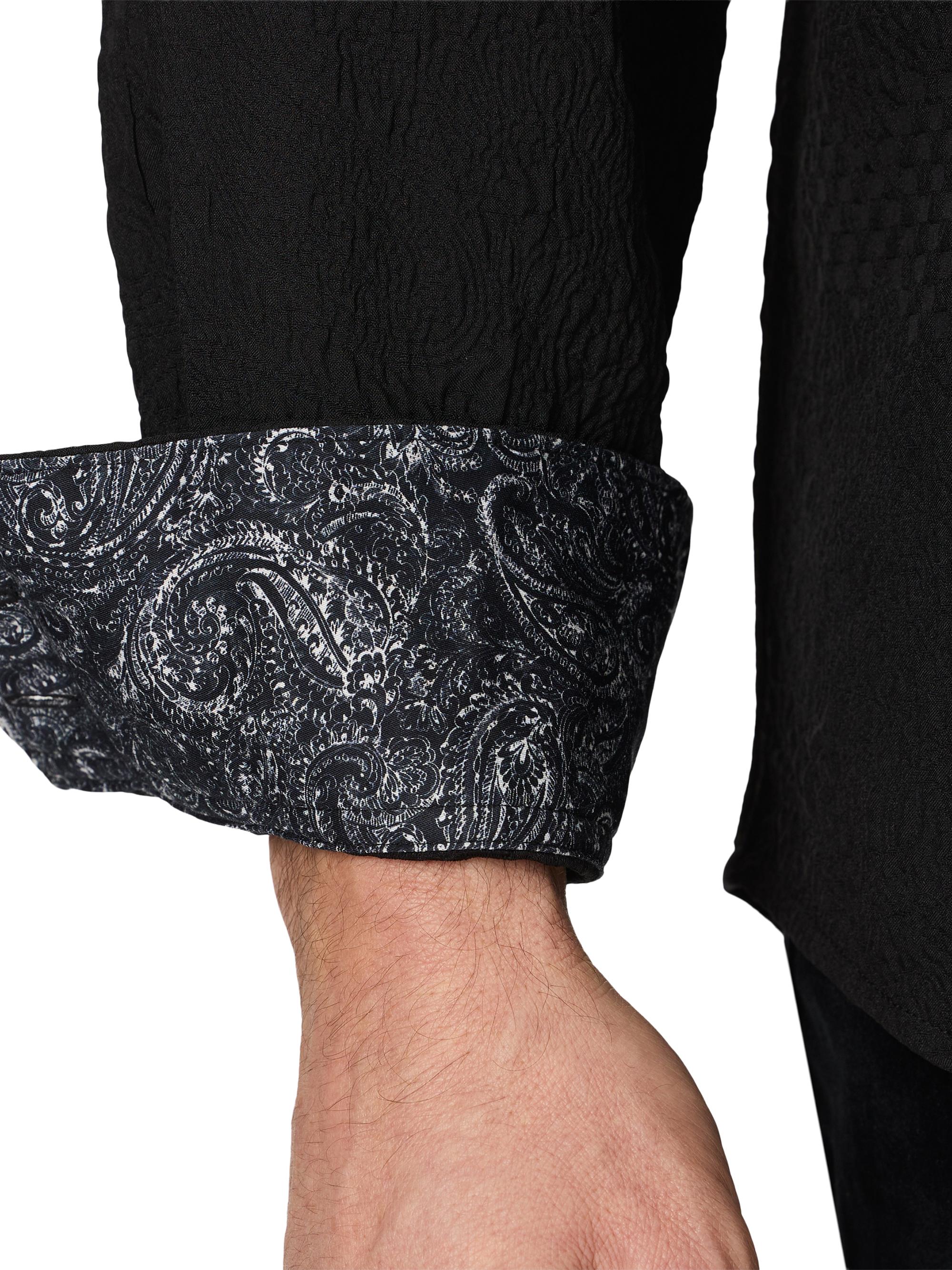 Robert Graham Men's Devonshire Button-Front Shirt - Black | Thumbnail 4