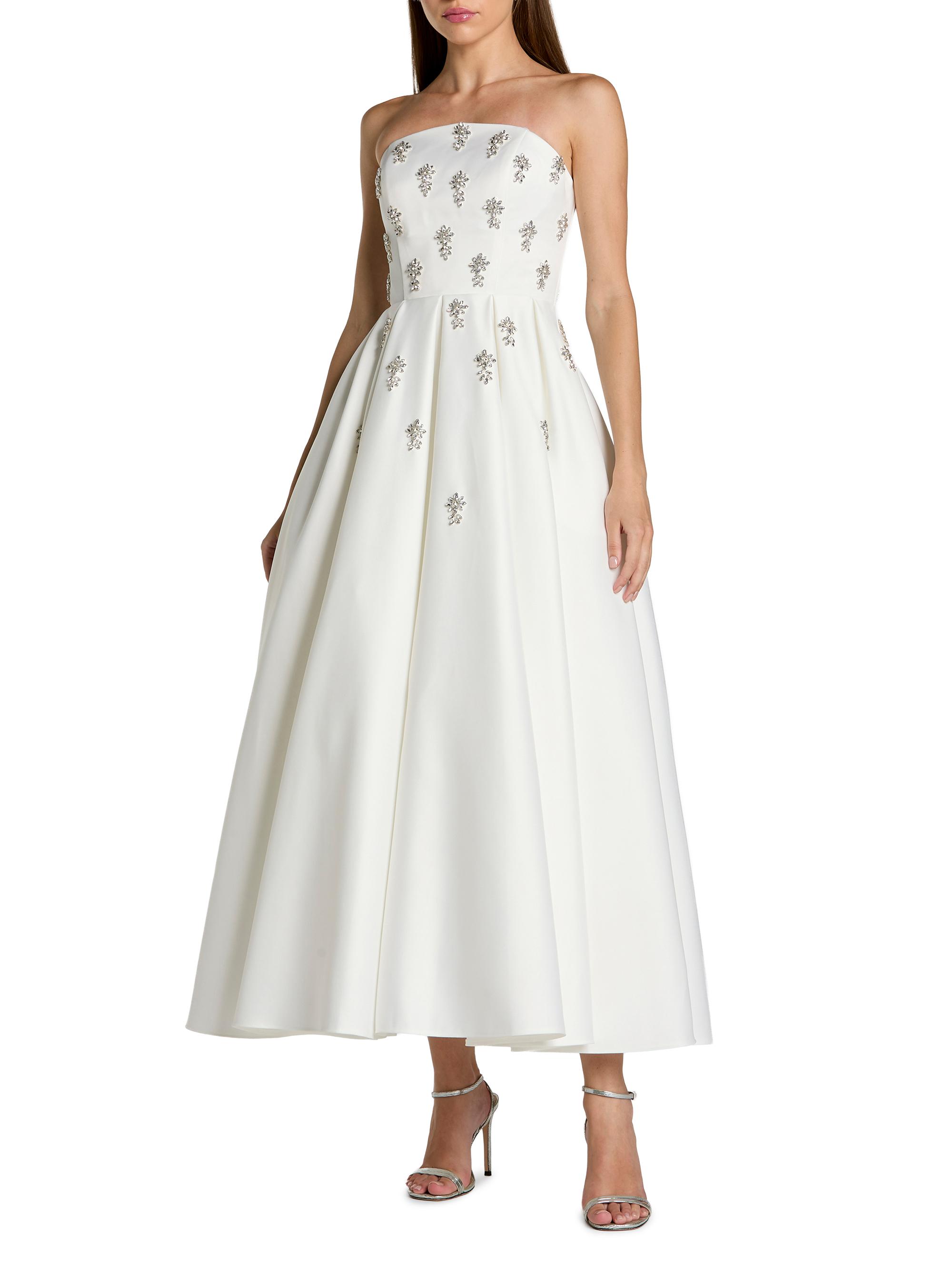 Mac Duggal Polka Dot Tulle Bustier Cocktail Dress | Saks Fifth Avenue