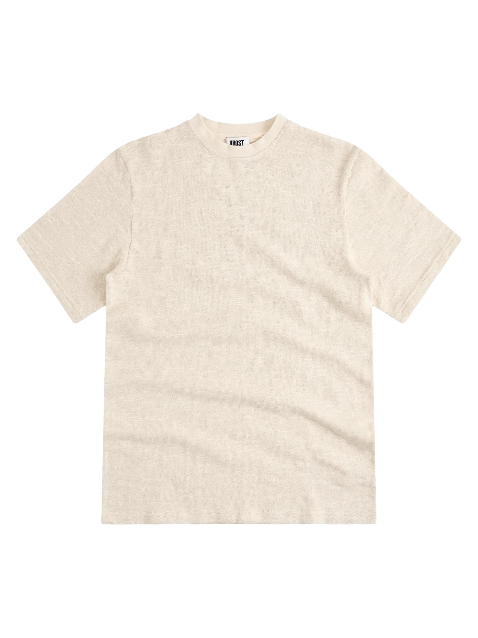 Krost Men's Heathered Oversized Tee - Egret