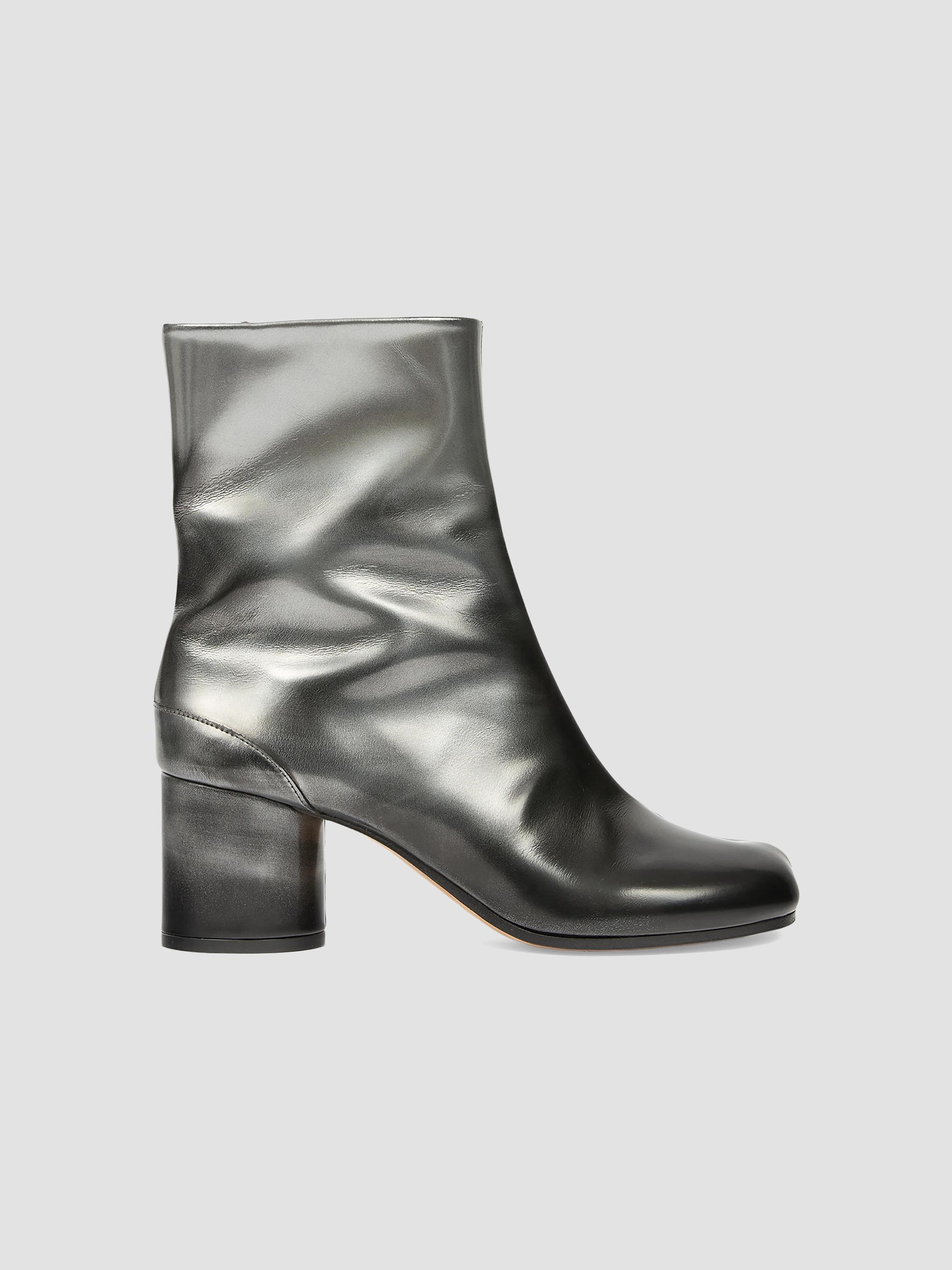 Maison Margiela Tabi 60MM Metallic Leather Ankle Boots | Saks