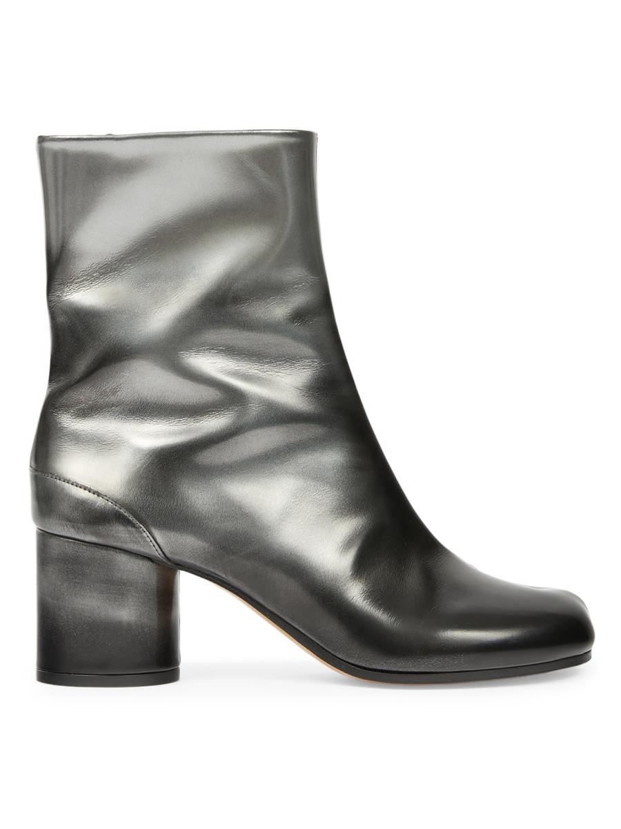 Maison Margiela Tabi 60MM Metallic Leather Ankle Boots | Saks