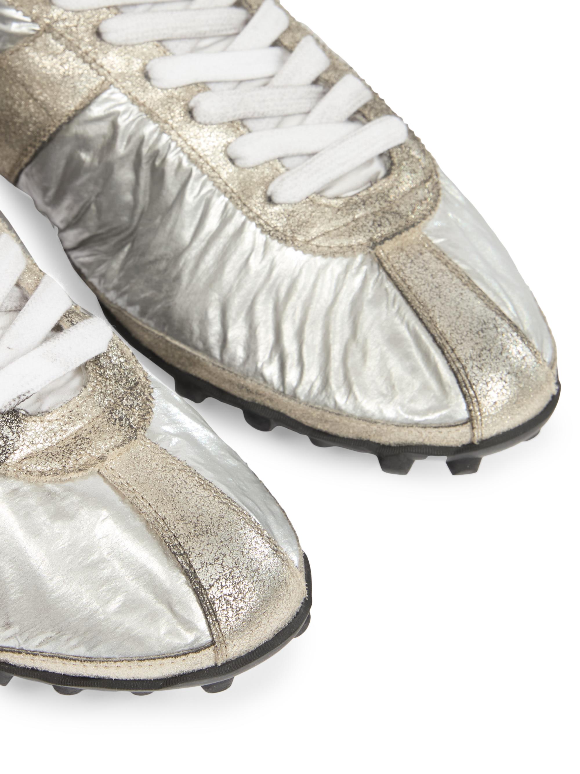 Maison Margiela Metallic Low-Top Sprinter Sneakers | Saks Fifth Avenue