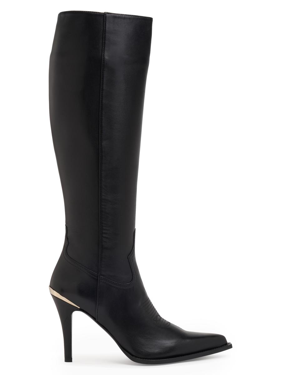 Partlow Women's Erin 95mm Leather Knee-high Boots In Black
