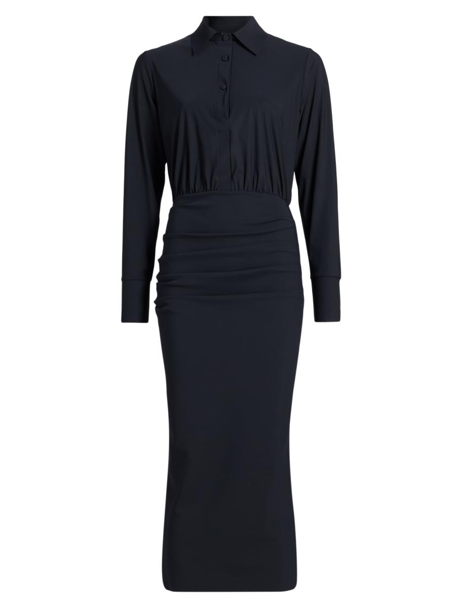 Chiara Boni La Petite Robe Azora Shirred Sheath Midi-Dress | Saks