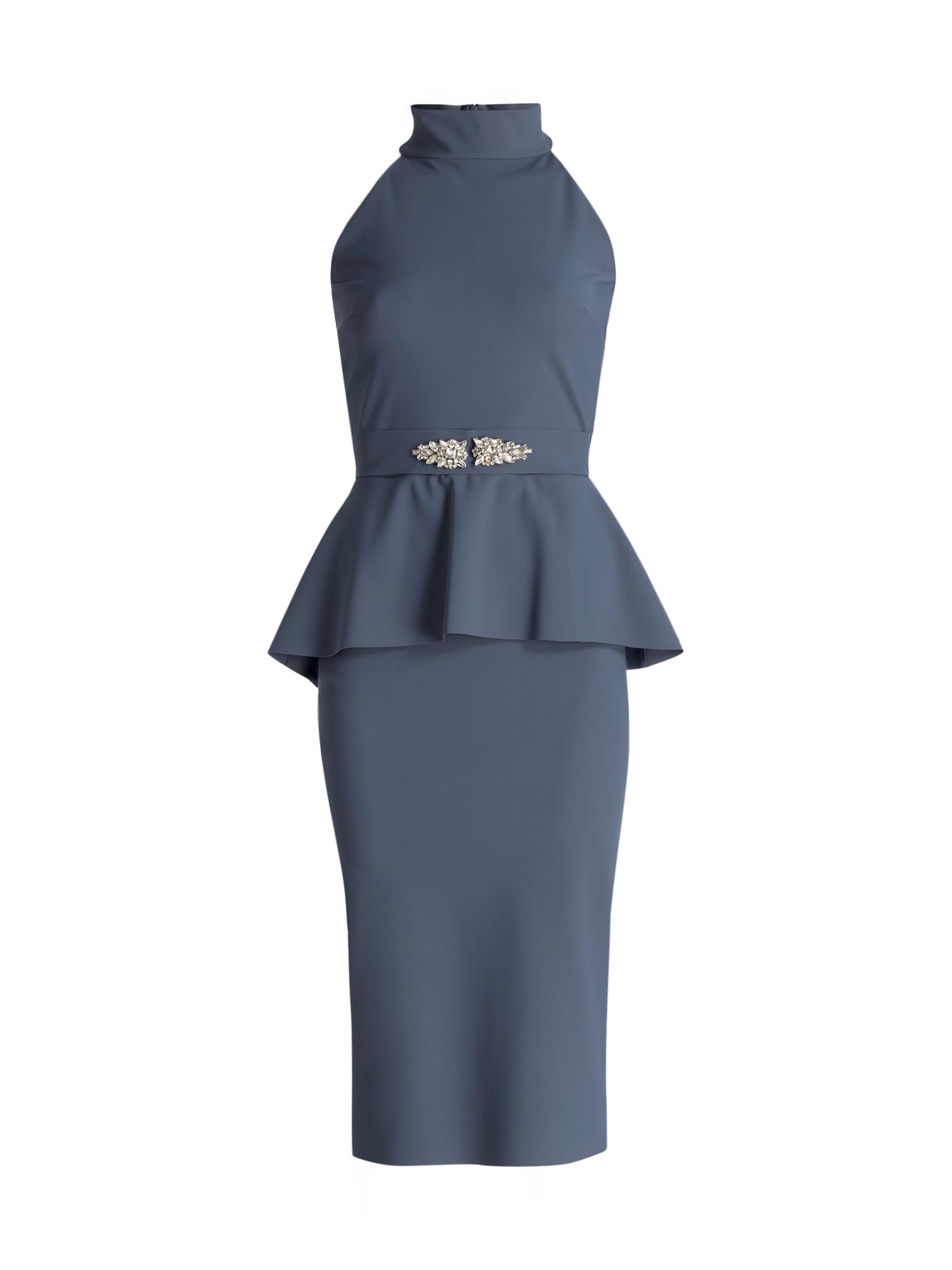 Chiara Boni La Petite Robe Women's Haby Peplum Cocktail Dress - Future Dusk