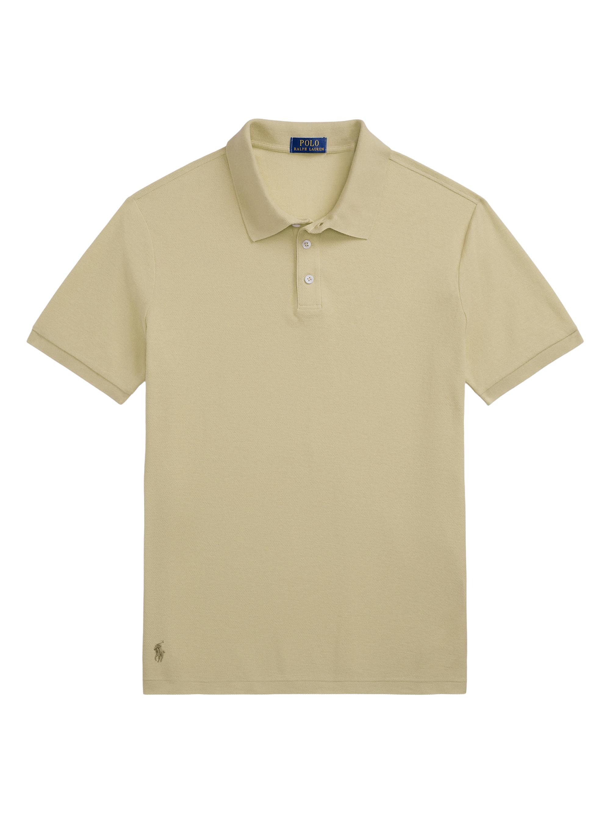 Polo Ralph Lauren Men's Honeycomb Short-Sleeve Cotton Polo Shirt - Classic Khaki