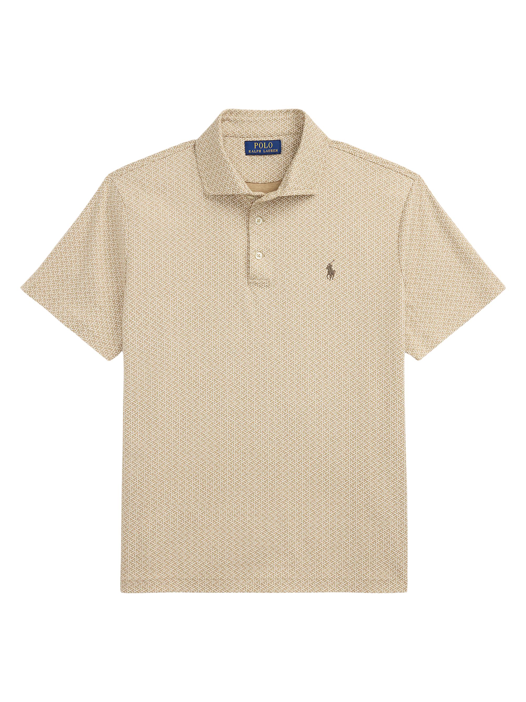 Polo Ralph Lauren Geometric Interlock Polo Shirt | Saks Fifth Avenue