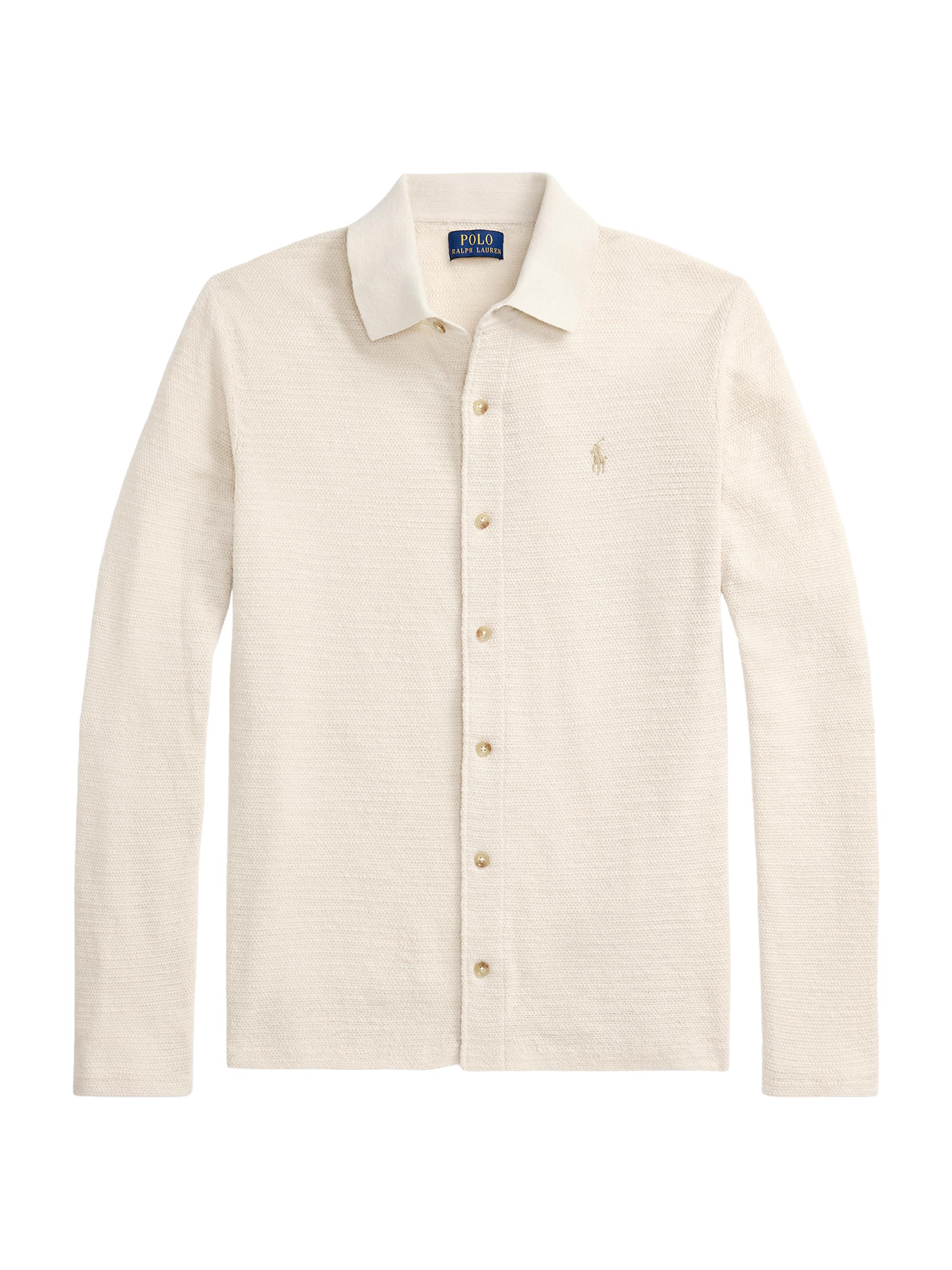 Ralph Lauren Purple Label Textured Linen Shirt | Saks Fifth Avenue