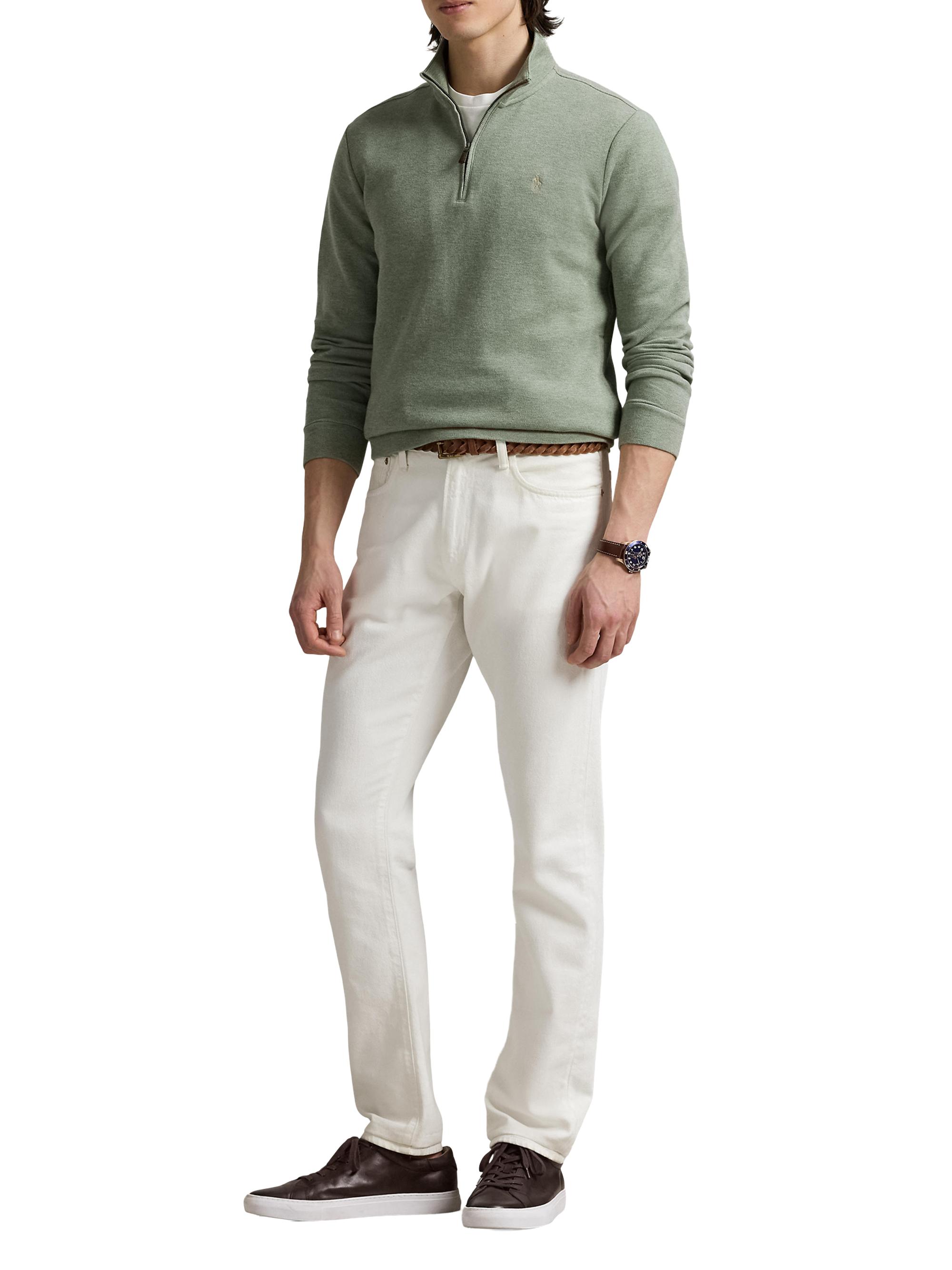 Polo Ralph Lauren Double-Knit Mesh Quarter-Zip Sweatshirt | Saks