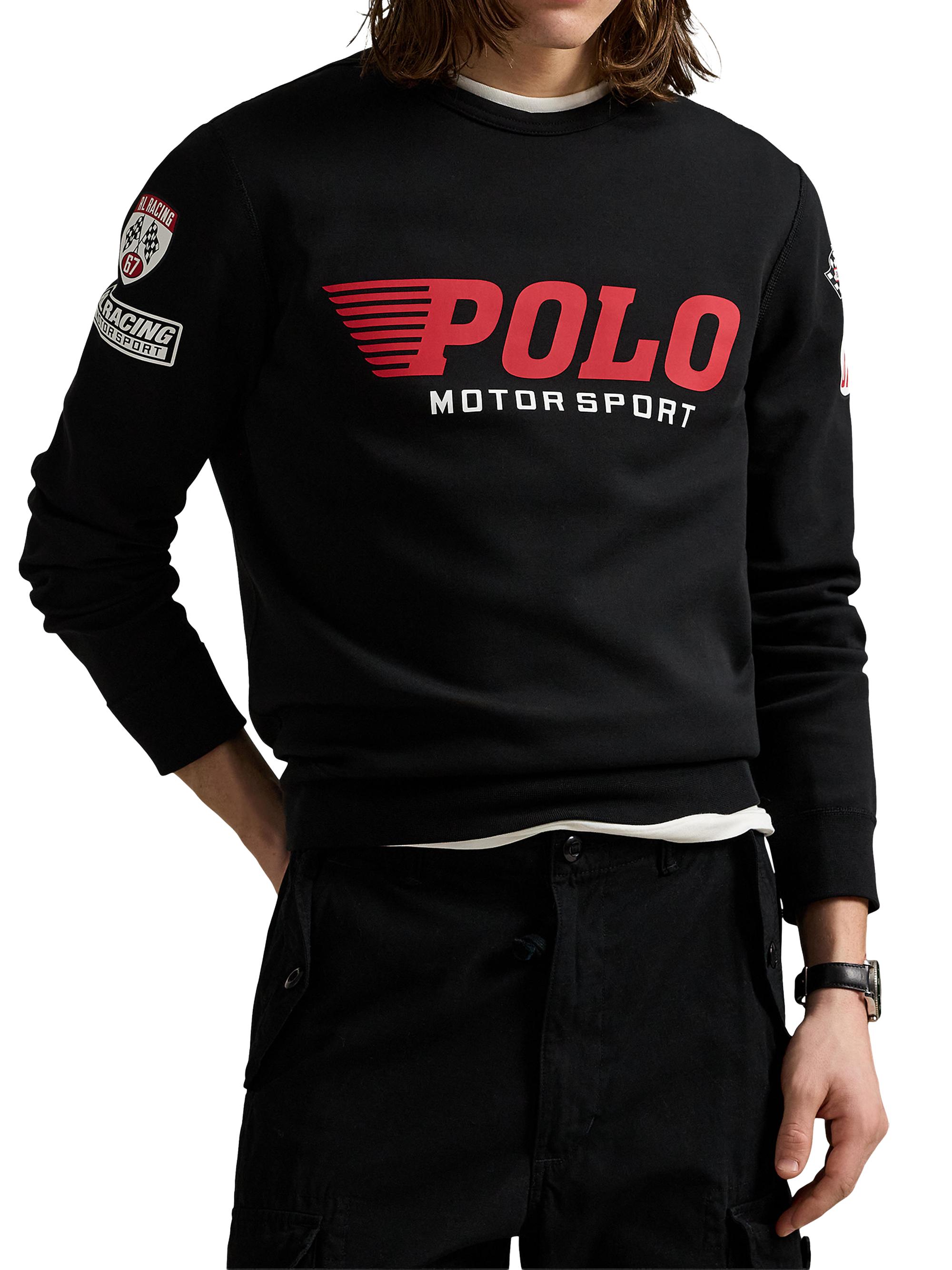 Polo Ralph Lauren Logo Graphic Double-Knit Sweatshirt | Saks Fifth