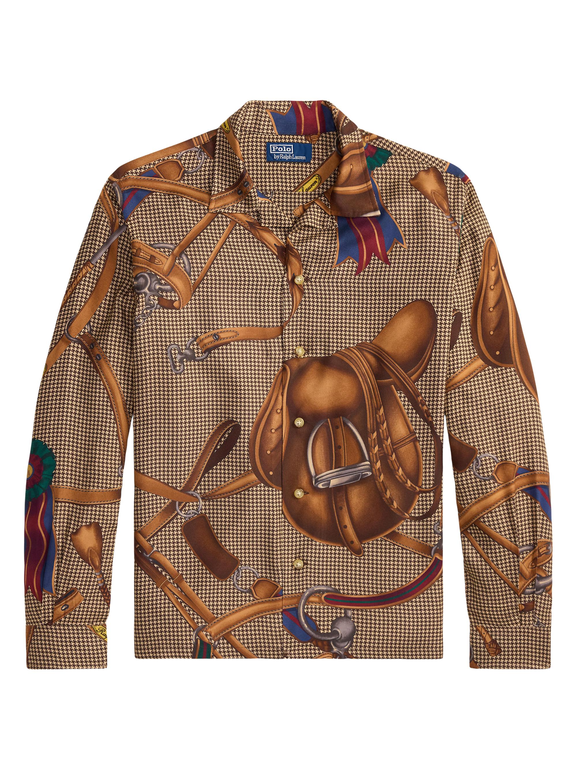 Polo Ralph Lauren Equestrian-Print Classic-Fit Camp Shirt