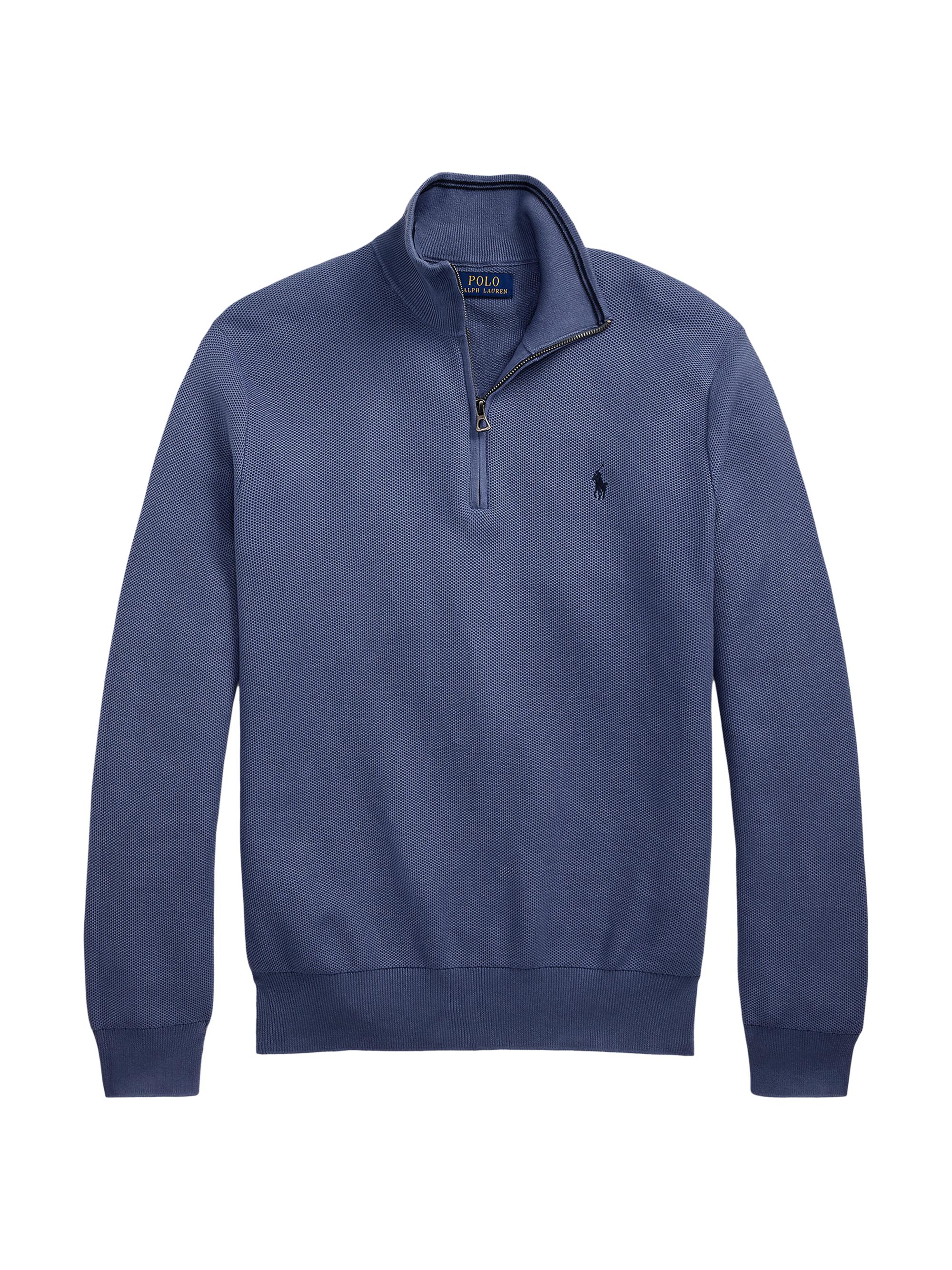 Polo Ralph Lauren Cotton Knit Quarter-Zip Sweater | Saks