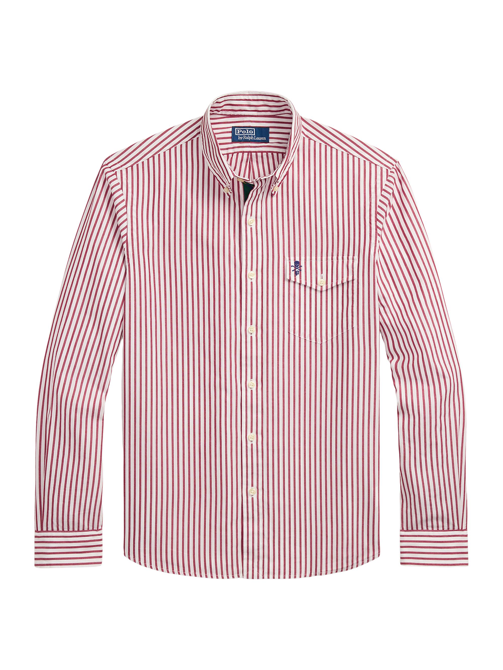 Polo Ralph Lauren Men's RL Prepster Classic-Fit Striped Shirt - Green White