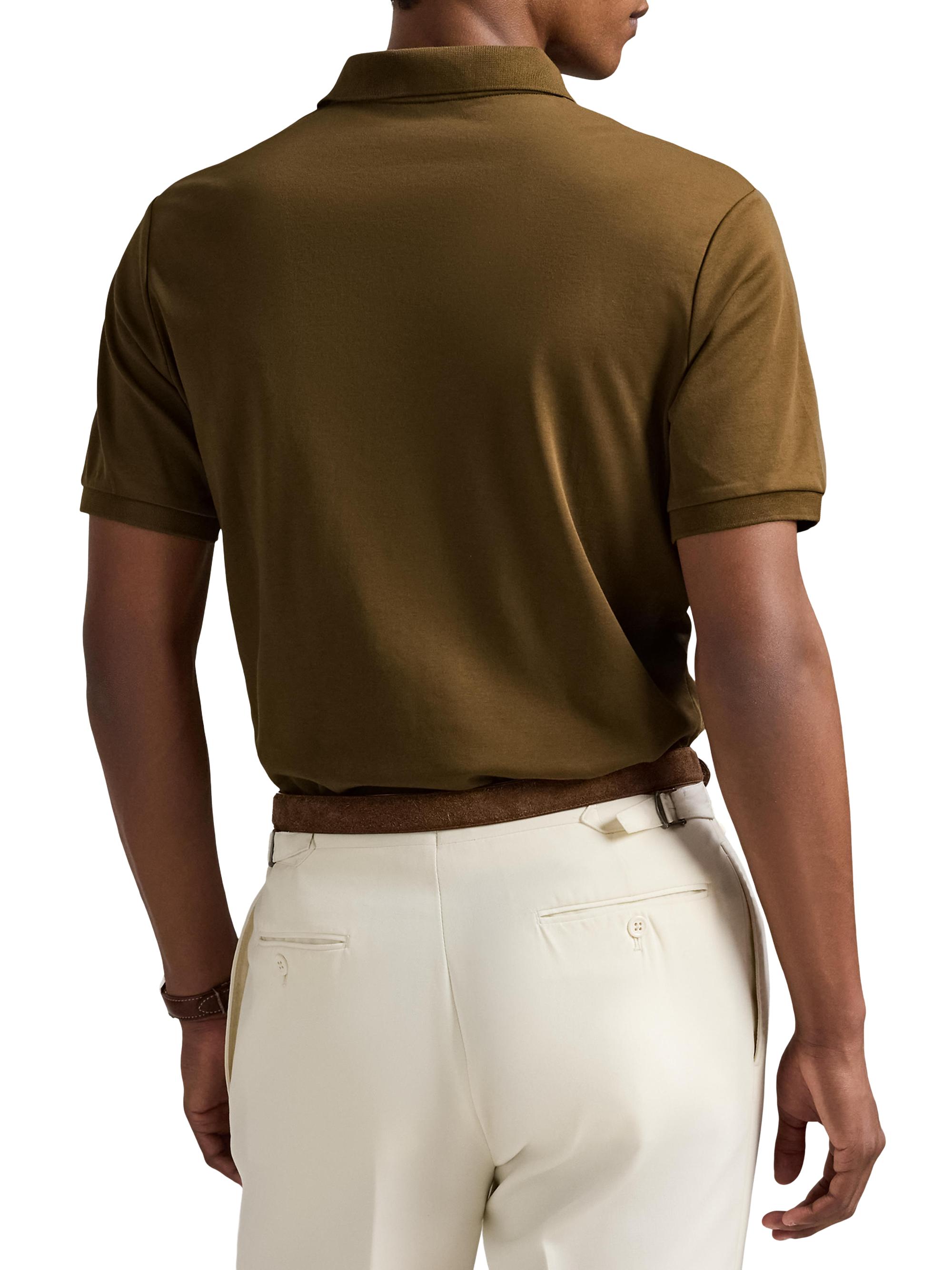 Polo Ralph Lauren Men's Classic Fit Cotton Polo Shirt - Nature Brown | Thumbnail 4