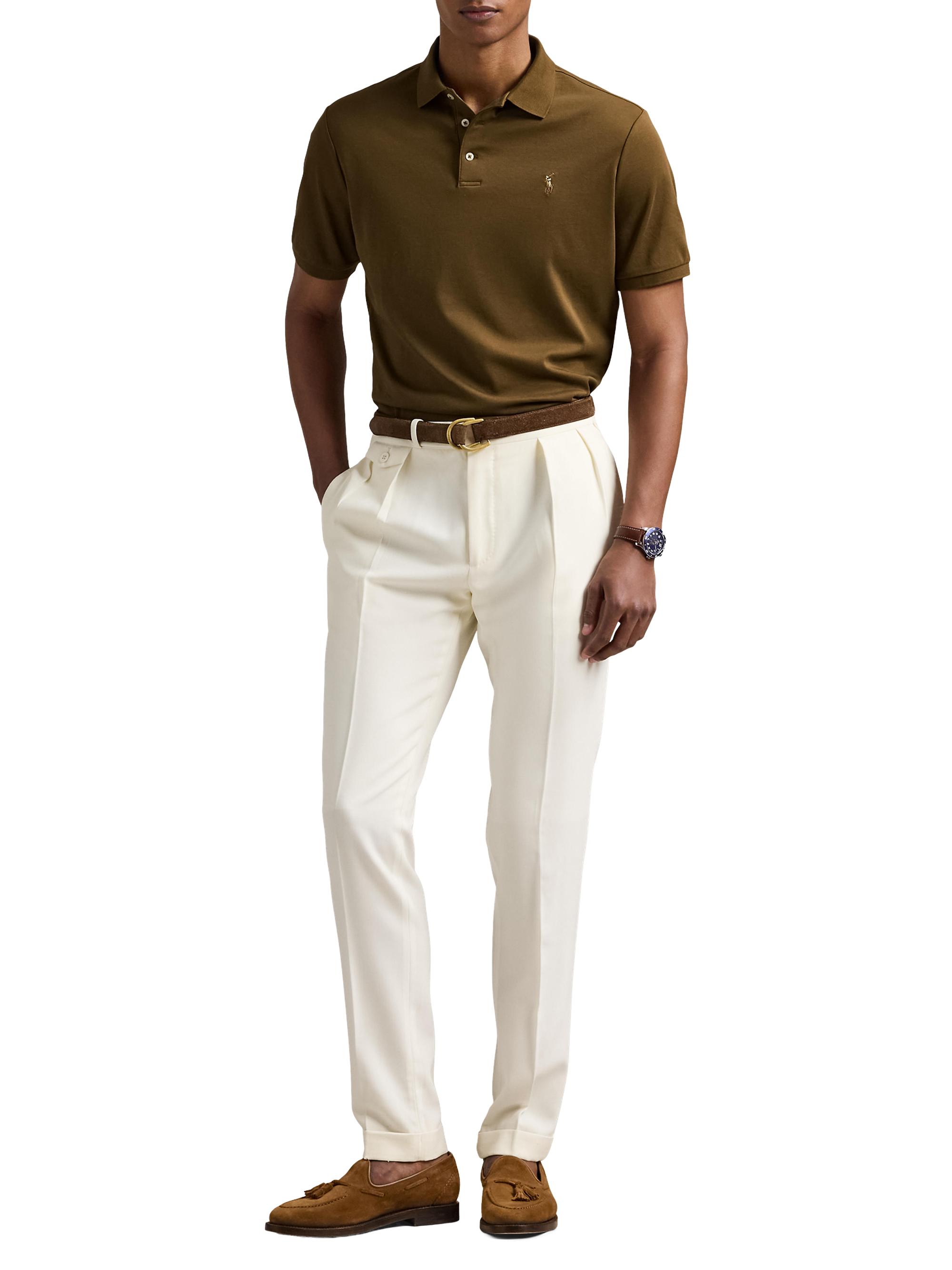 Polo Ralph Lauren Men's Classic Fit Cotton Polo Shirt - Nature Brown | Thumbnail 2